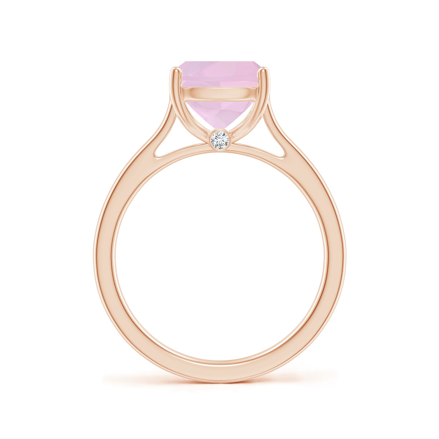 AAA - Rose Quartz / 2.75 CT / 14 KT Rose Gold