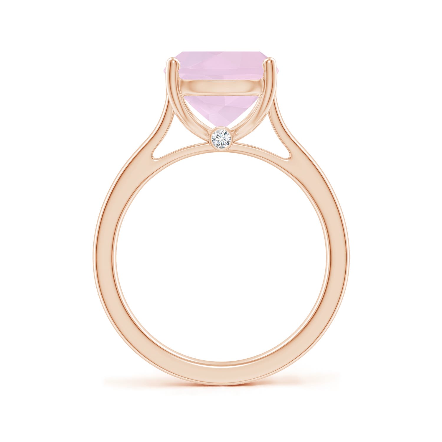 AA - Rose Quartz / 3.68 CT / 14 KT Rose Gold