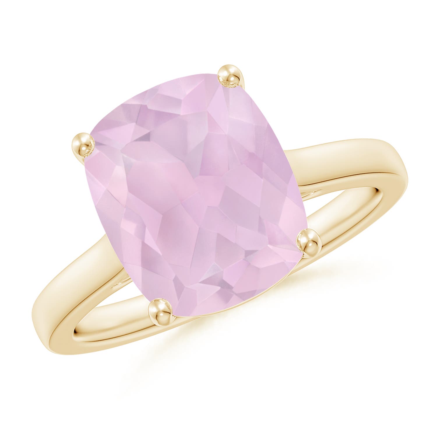 AA - Rose Quartz / 3.68 CT / 14 KT Yellow Gold