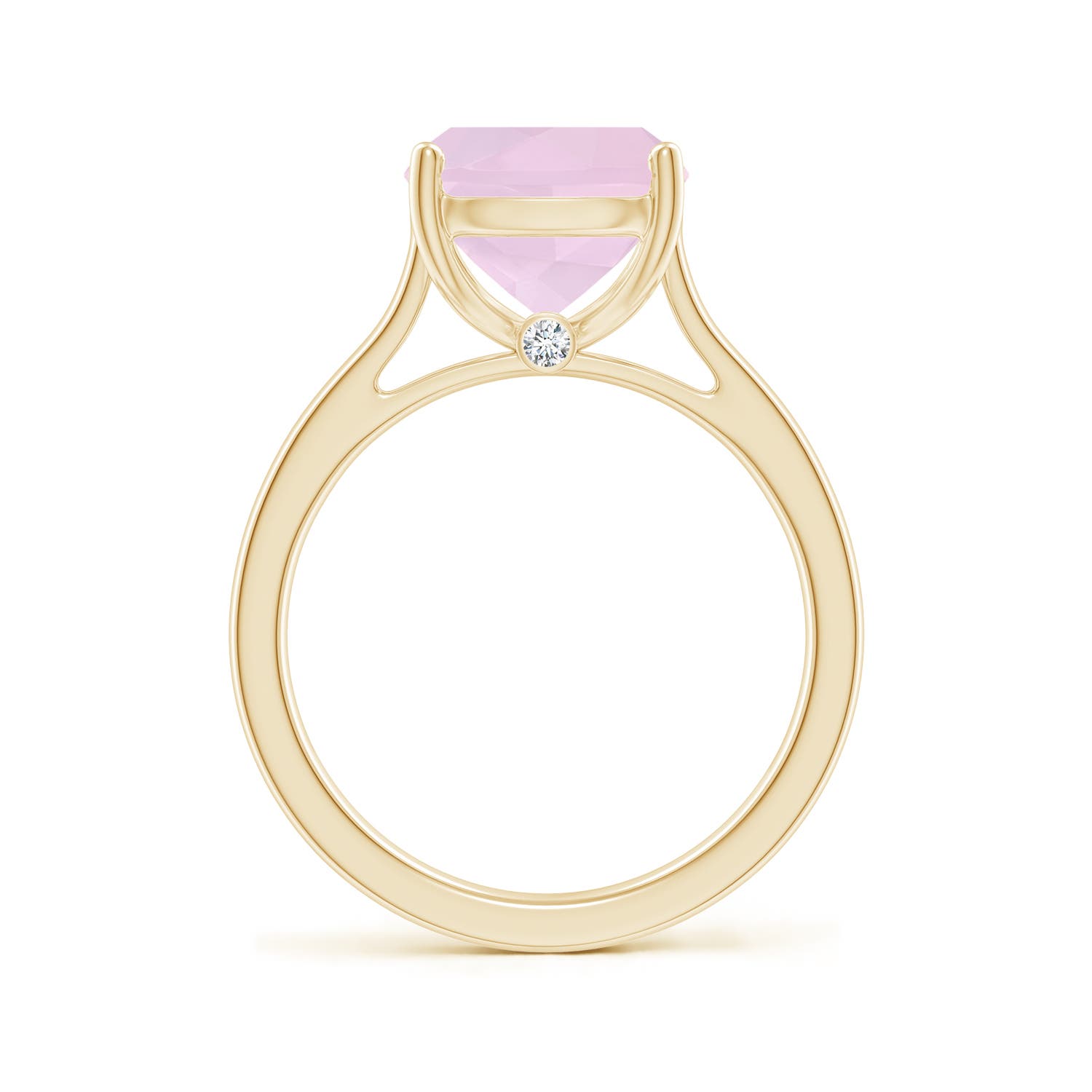 AA - Rose Quartz / 3.68 CT / 14 KT Yellow Gold