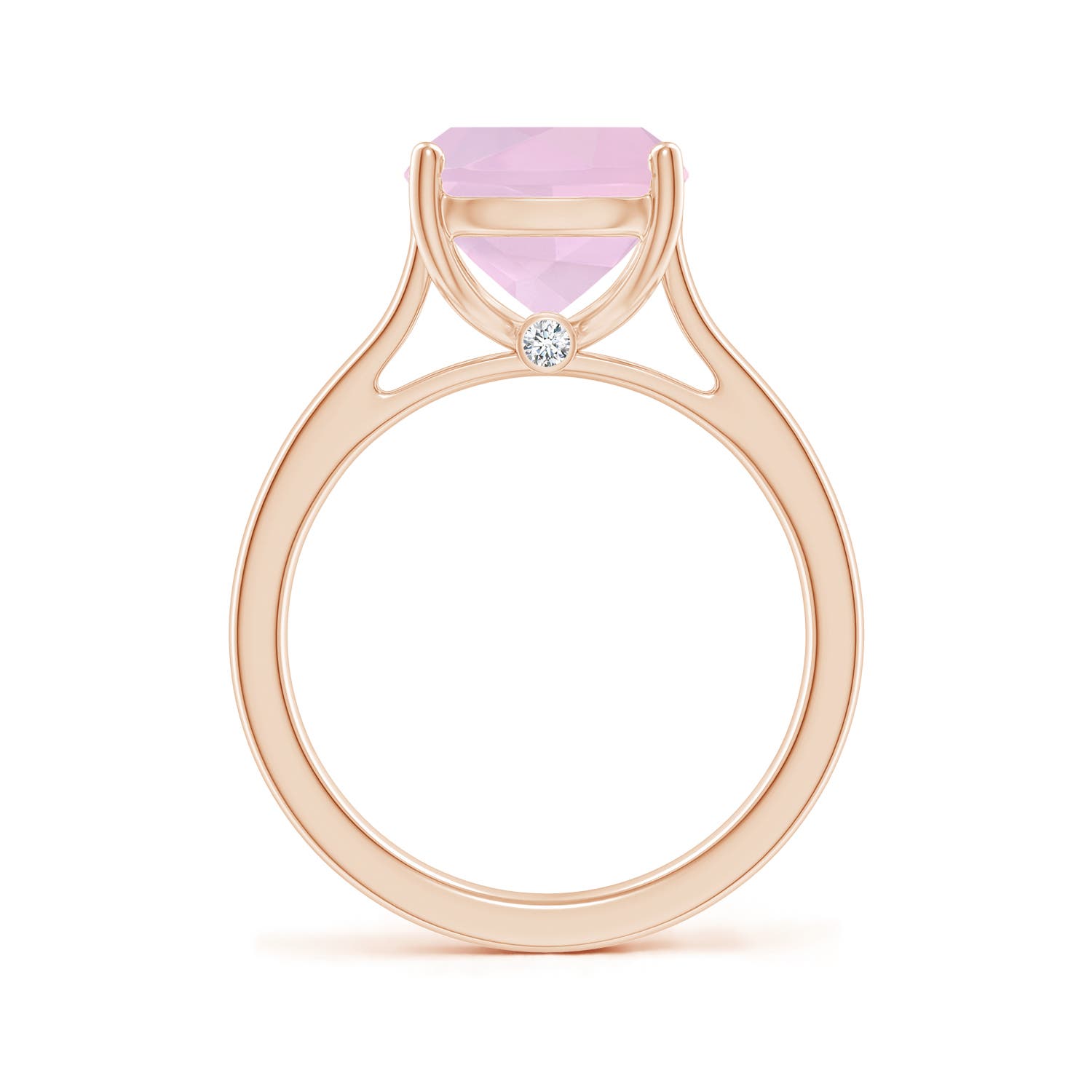 AAA - Rose Quartz / 3.68 CT / 14 KT Rose Gold