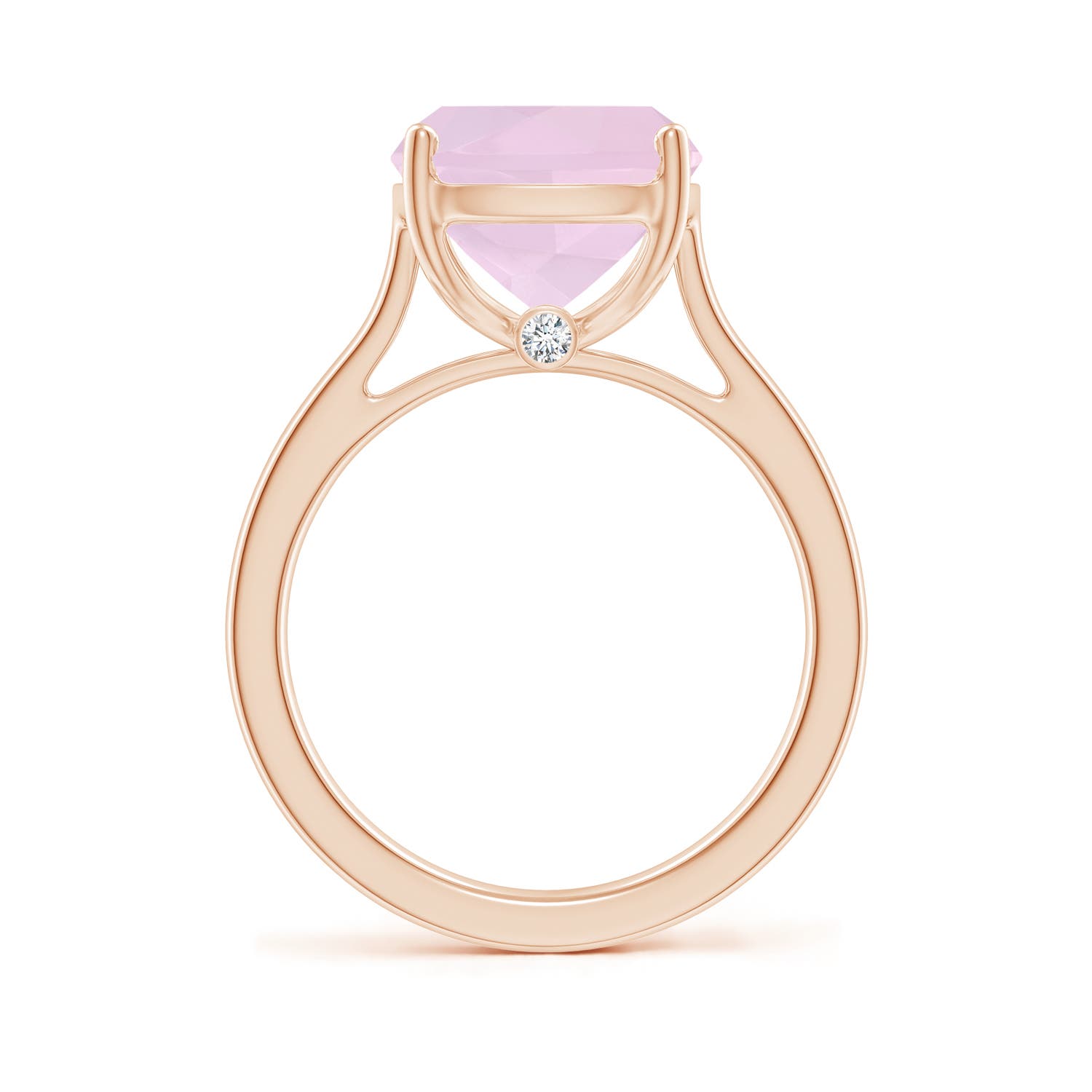 AA - Rose Quartz / 4.79 CT / 14 KT Rose Gold