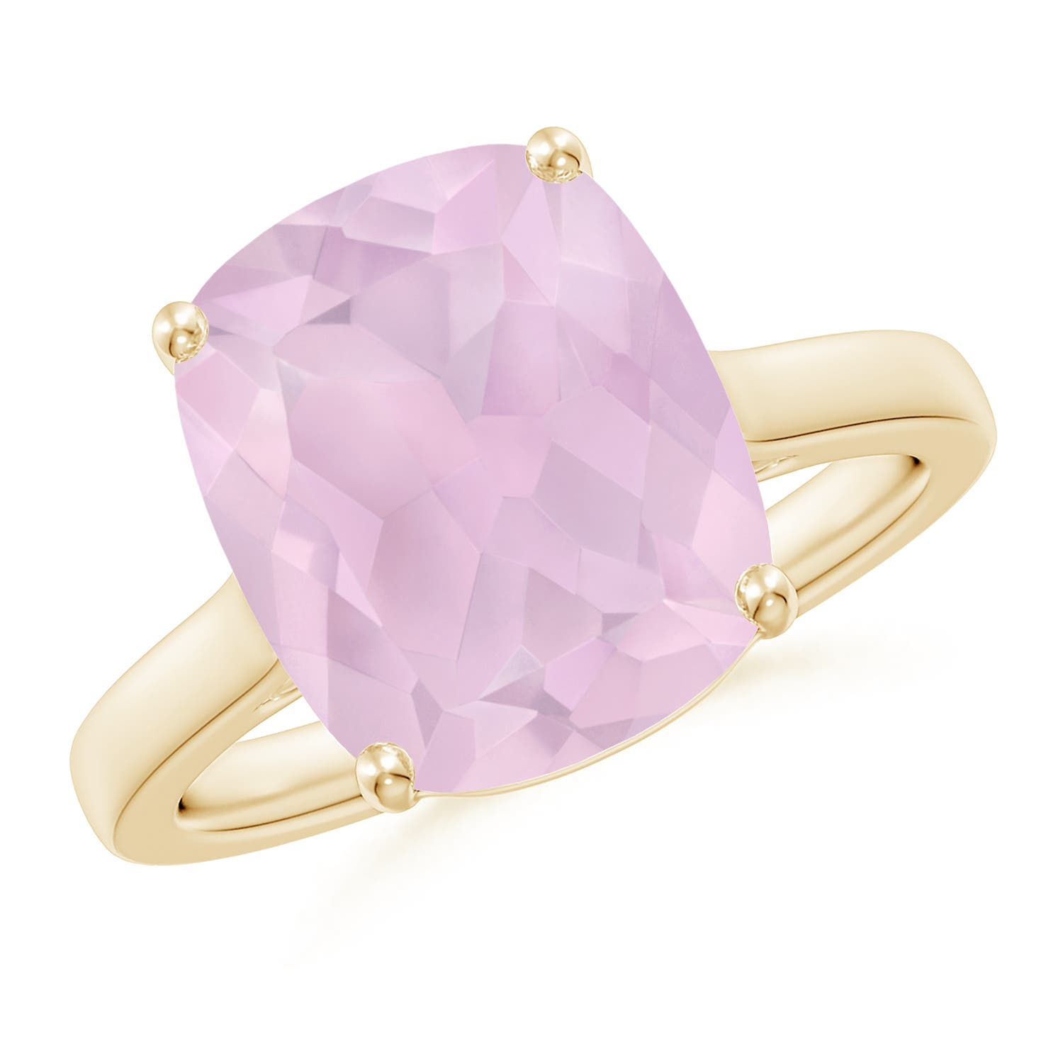 AA - Rose Quartz / 4.79 CT / 14 KT Yellow Gold