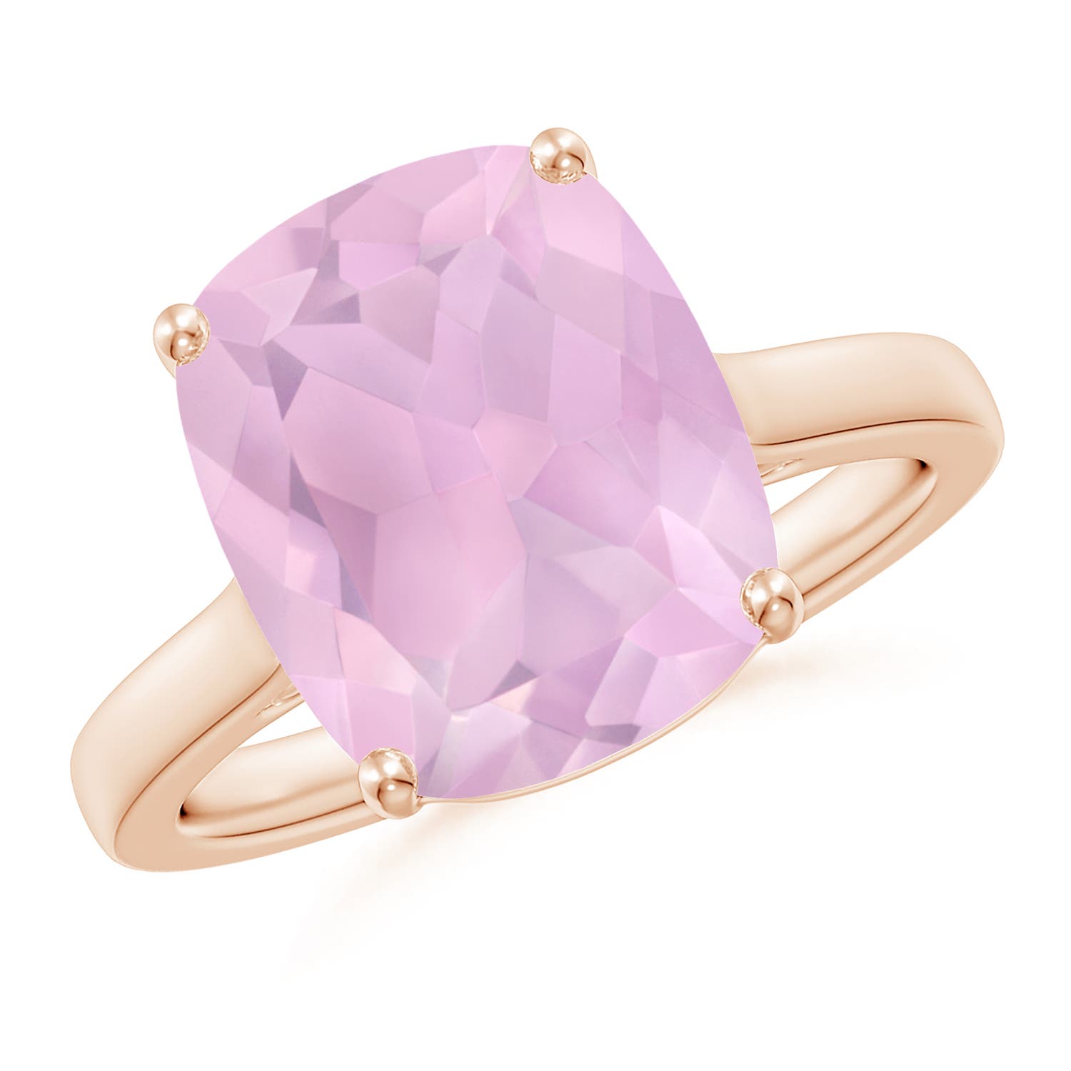 AAA - Rose Quartz / 4.79 CT / 14 KT Rose Gold