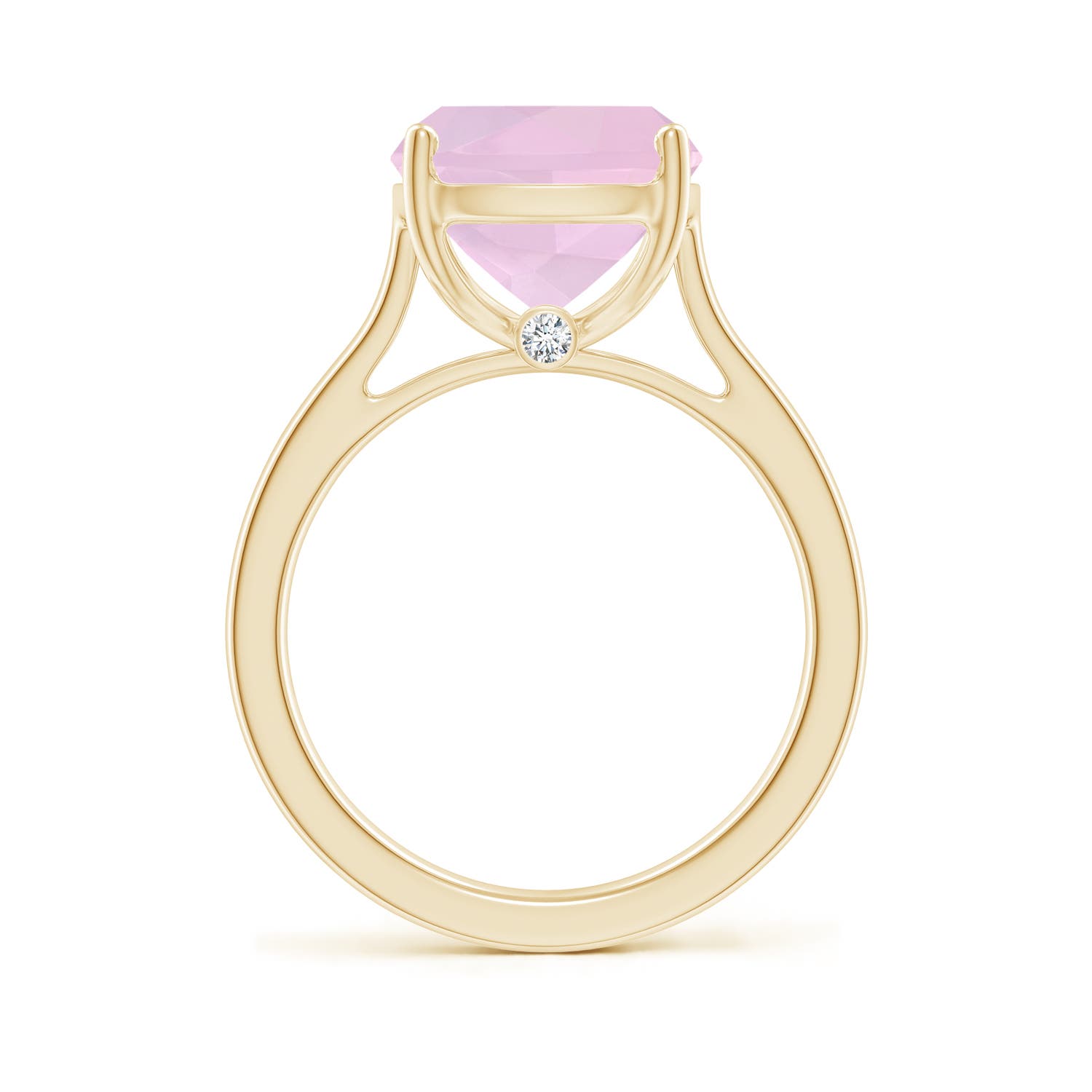 AAA - Rose Quartz / 4.79 CT / 14 KT Yellow Gold