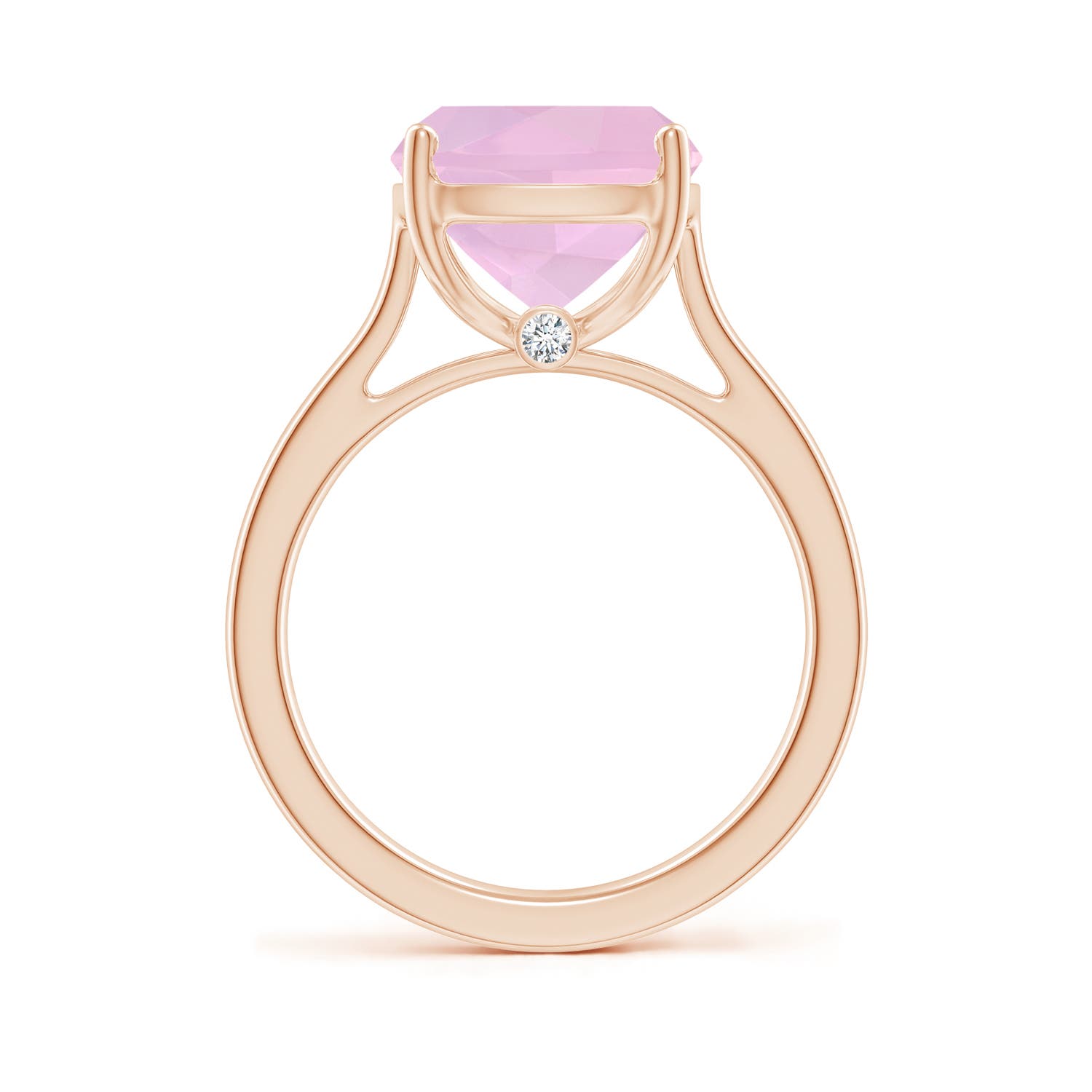 AAAA - Rose Quartz / 4.79 CT / 14 KT Rose Gold