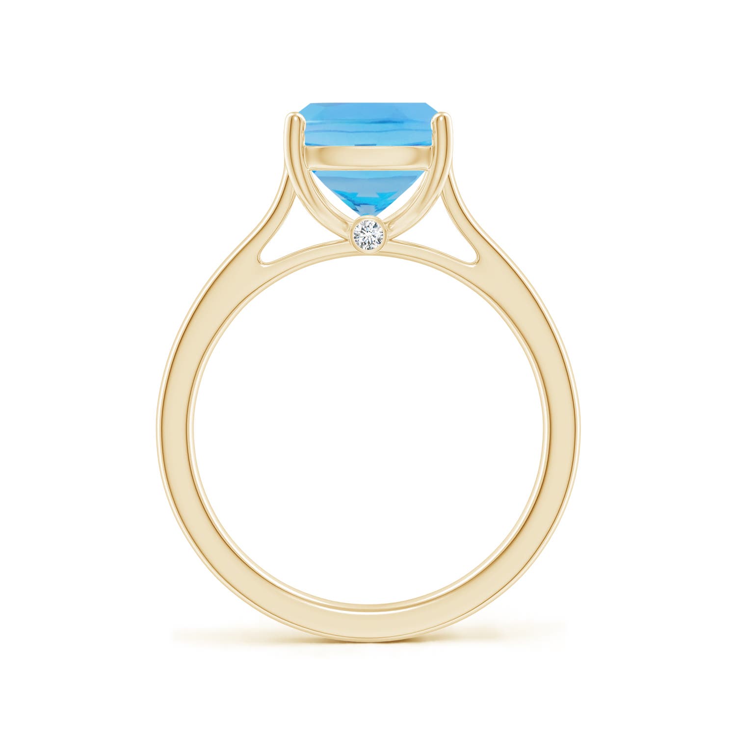 AA - Swiss Blue Topaz / 3.22 CT / 14 KT Yellow Gold