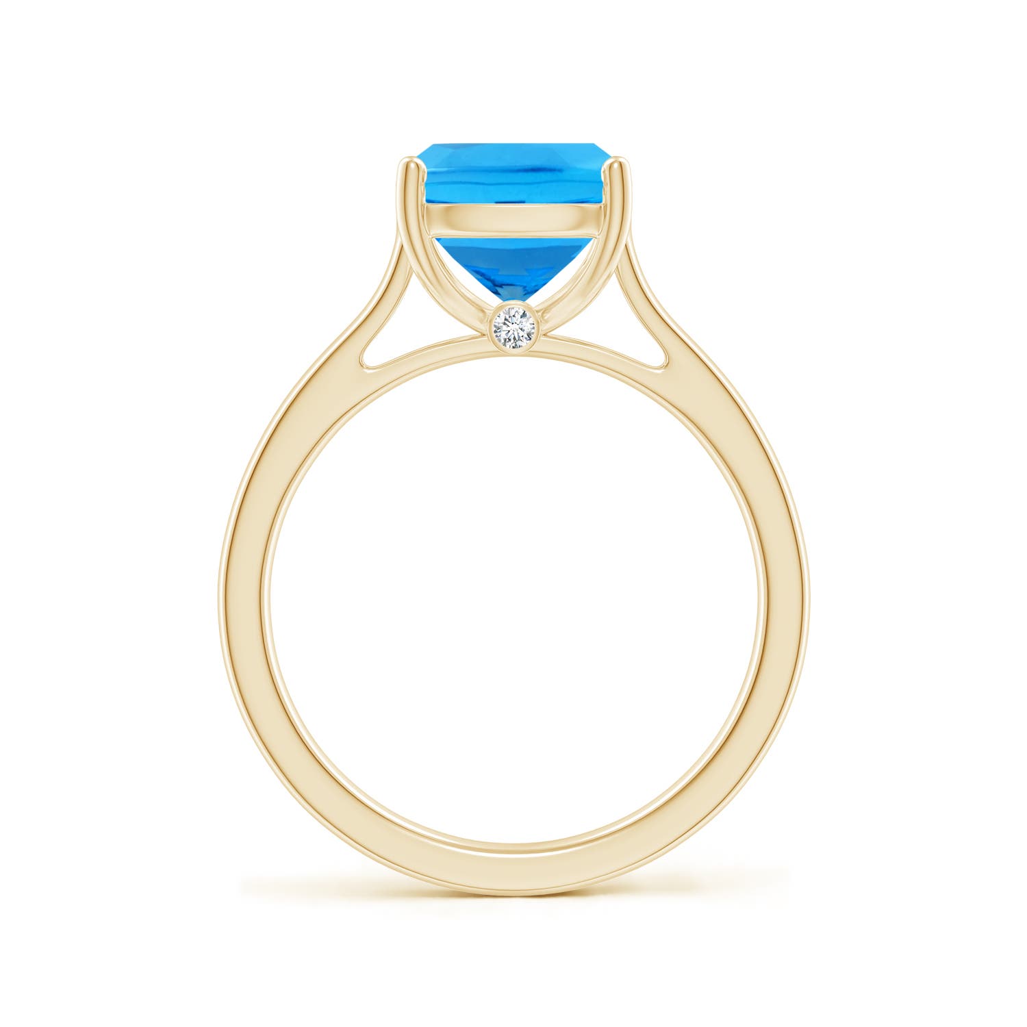 AAAA - Swiss Blue Topaz / 3.22 CT / 14 KT Yellow Gold