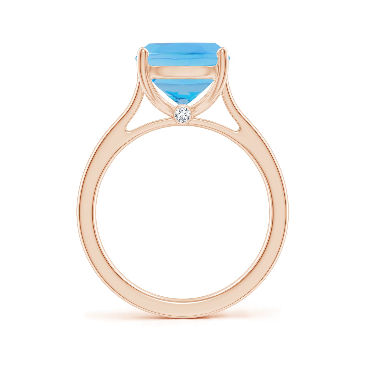 AA - Swiss Blue Topaz / 4.53 CT / 14 KT Rose Gold