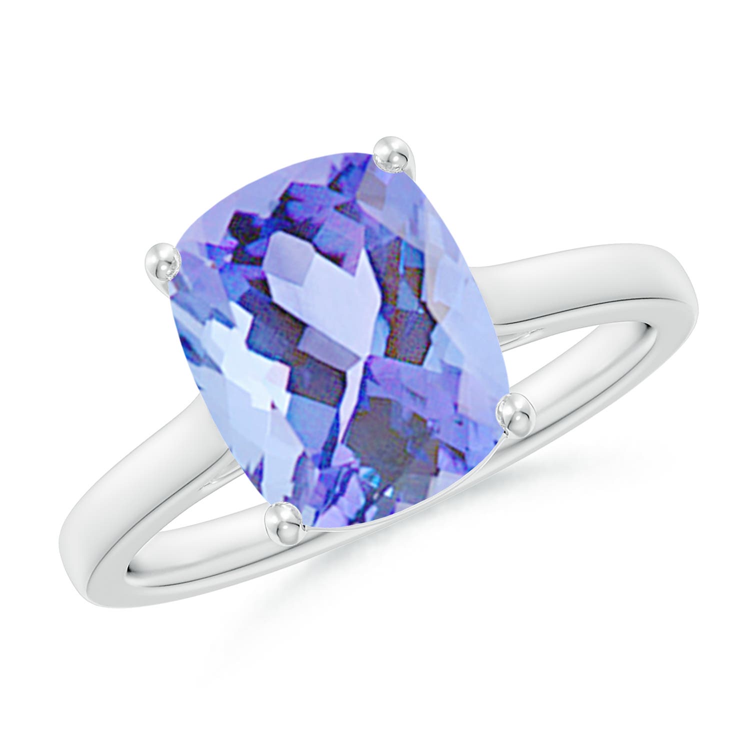 A - Tanzanite / 2.62 CT / 14 KT White Gold