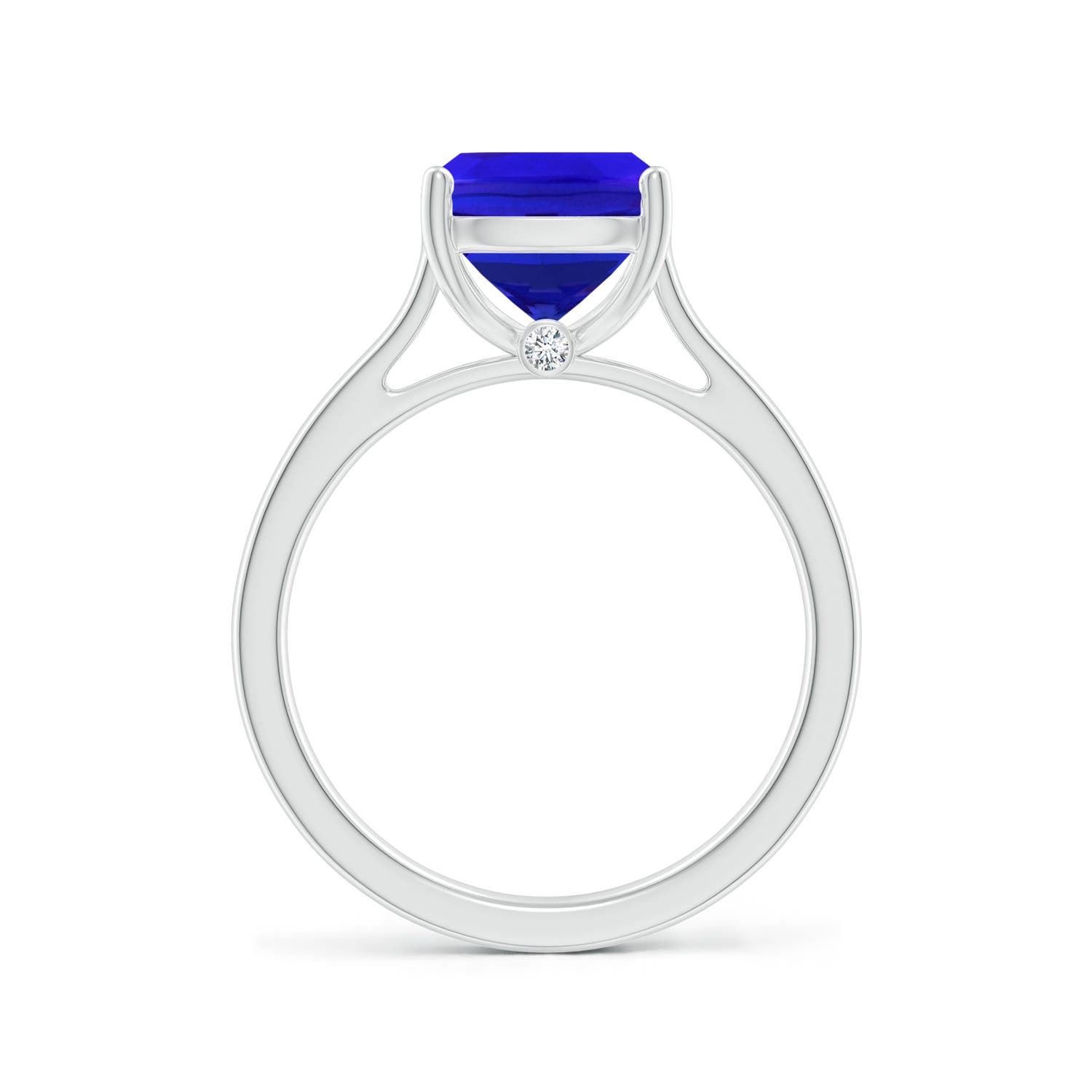 AAA - Tanzanite / 2.62 CT / 14 KT White Gold