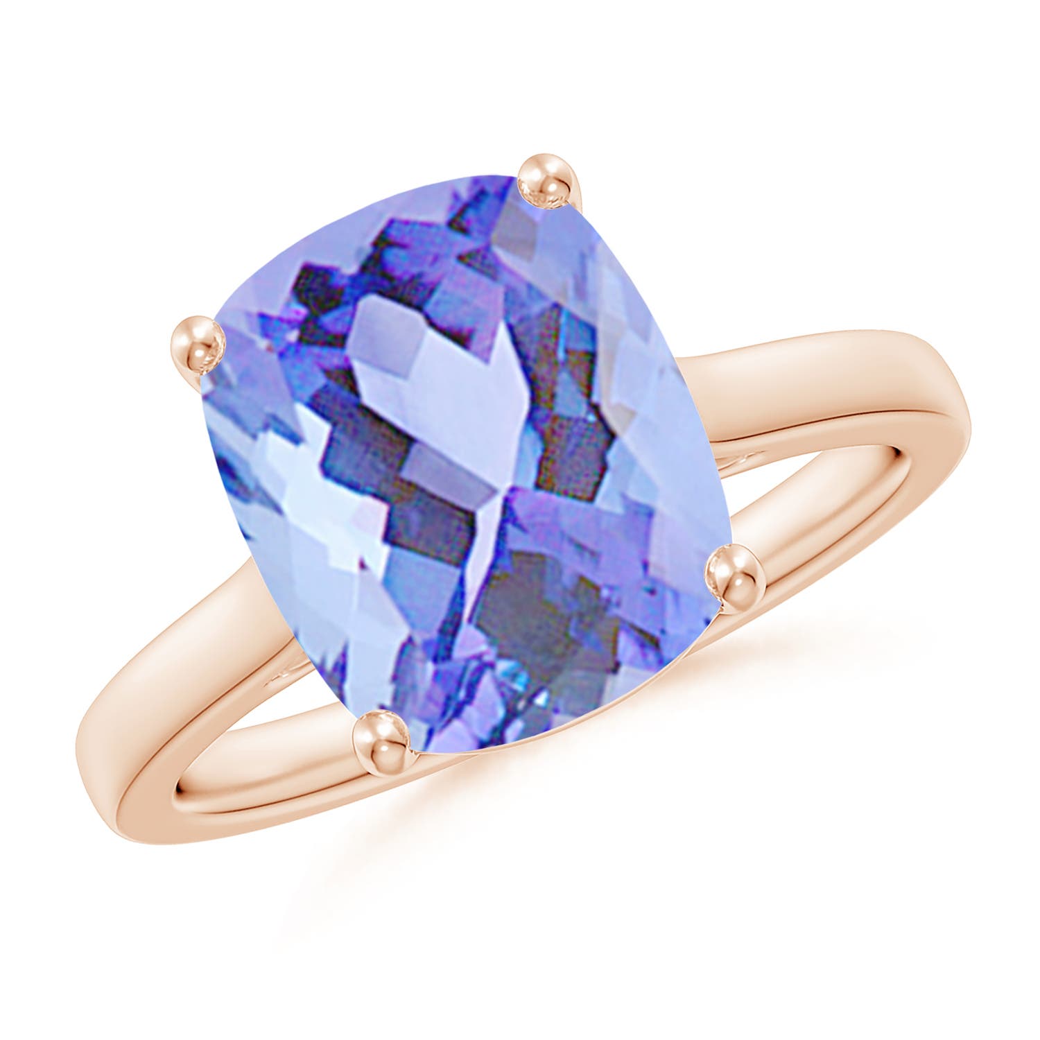 A - Tanzanite / 3.83 CT / 14 KT Rose Gold