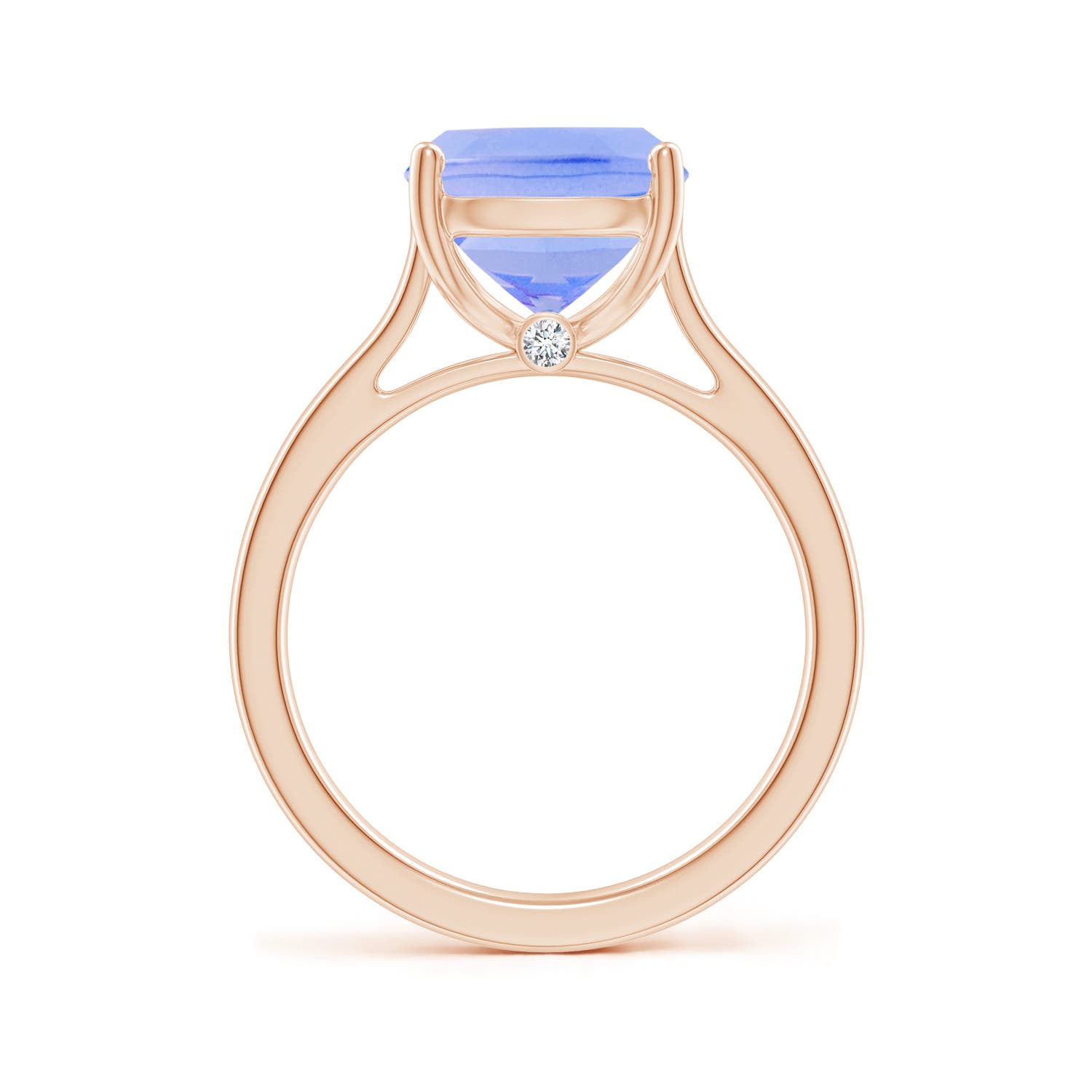 A - Tanzanite / 3.83 CT / 14 KT Rose Gold