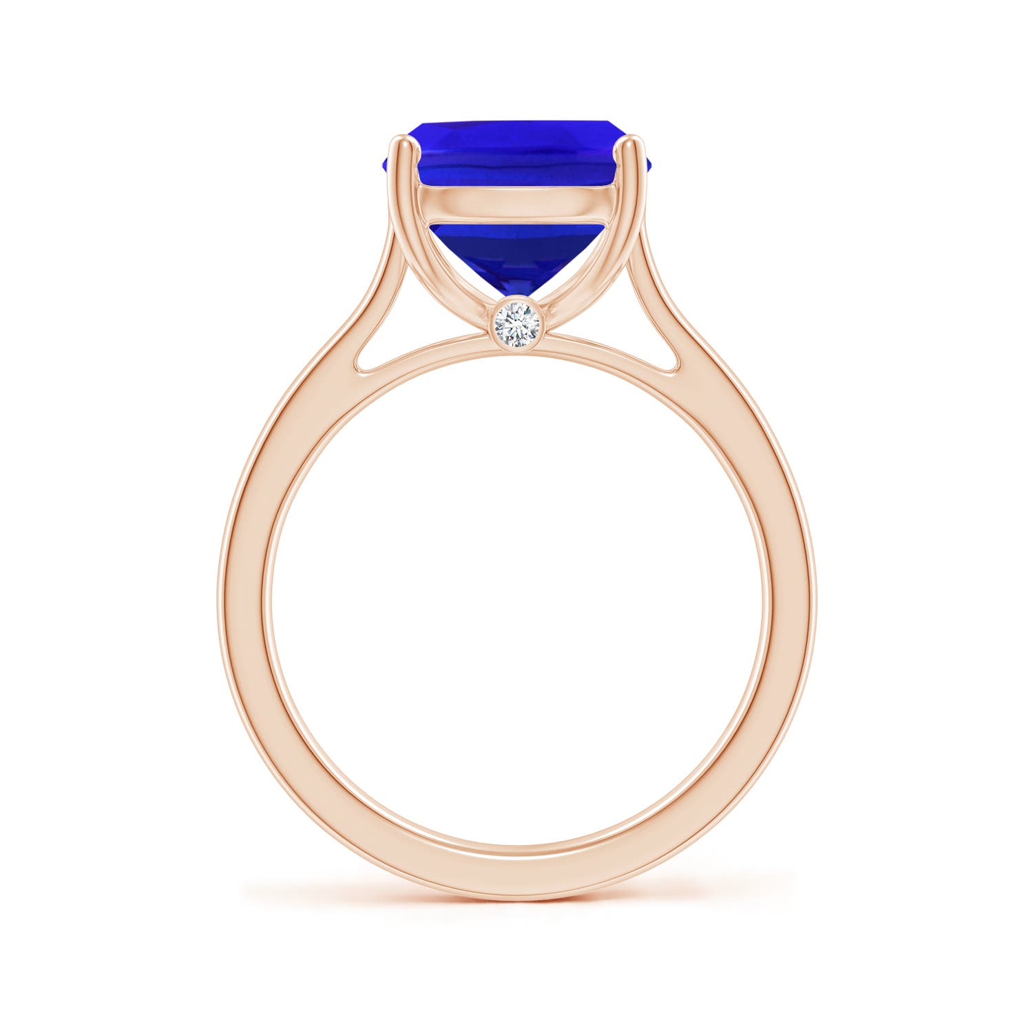 AAA - Tanzanite / 3.83 CT / 14 KT Rose Gold