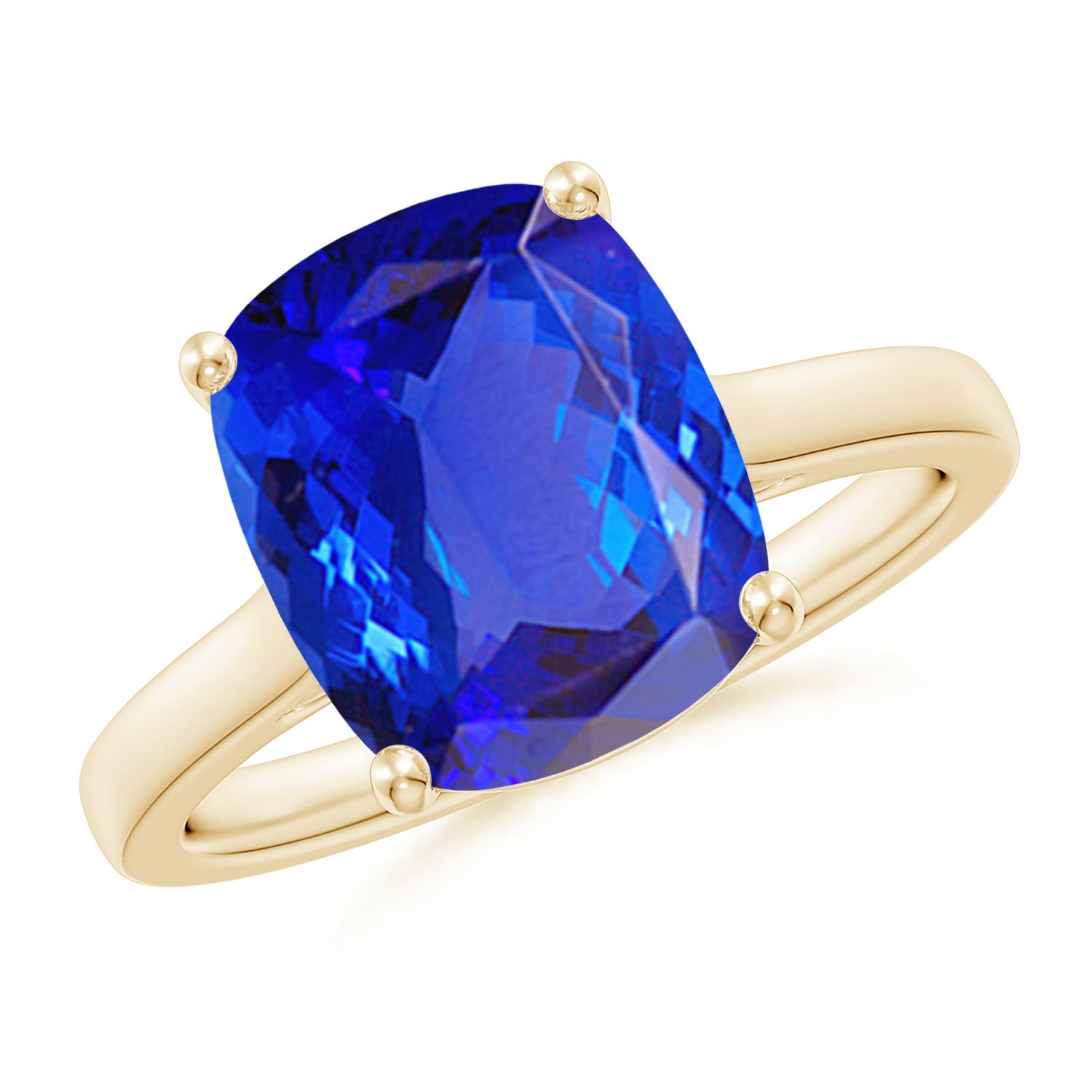 AAA - Tanzanite / 3.83 CT / 14 KT Yellow Gold