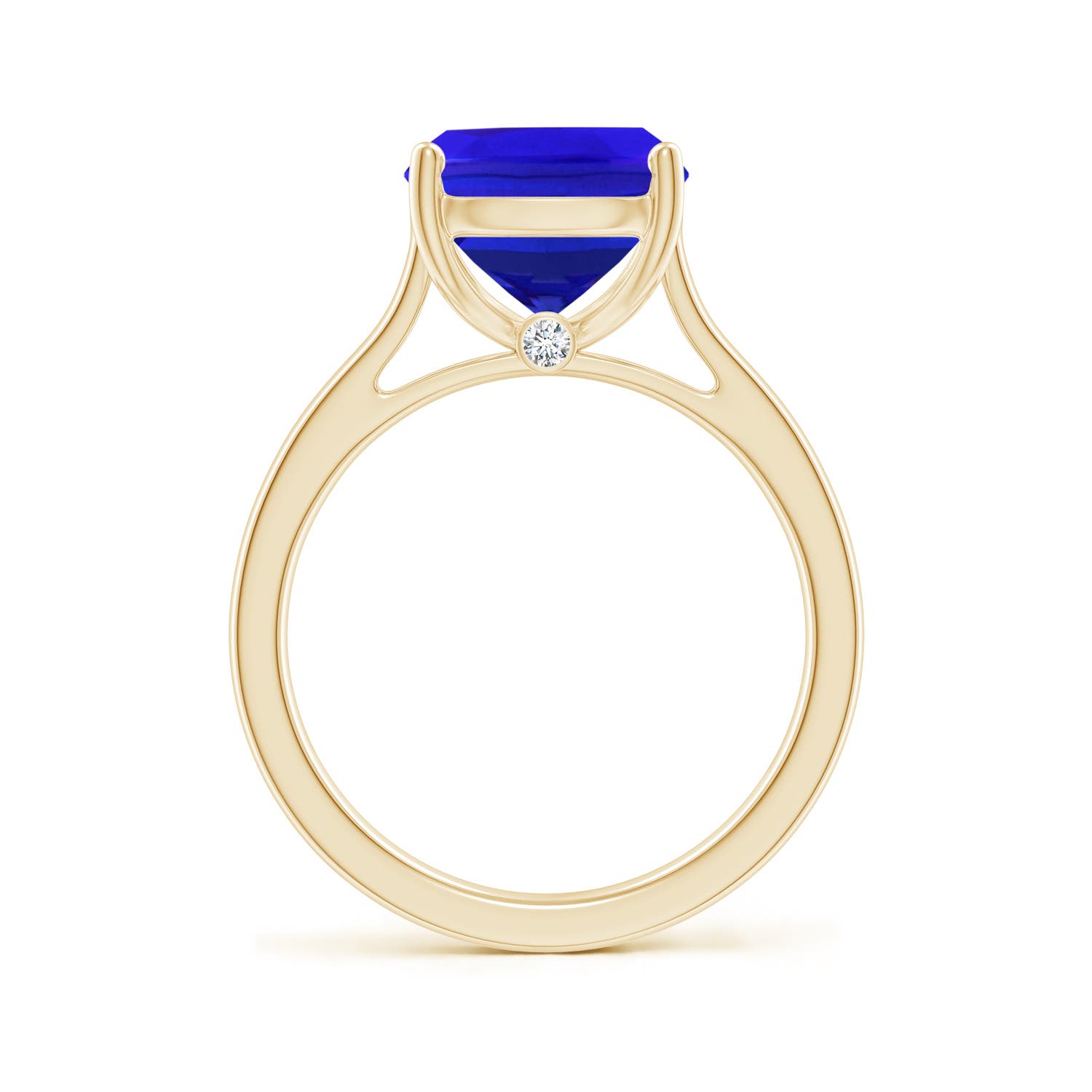 AAA - Tanzanite / 3.83 CT / 14 KT Yellow Gold