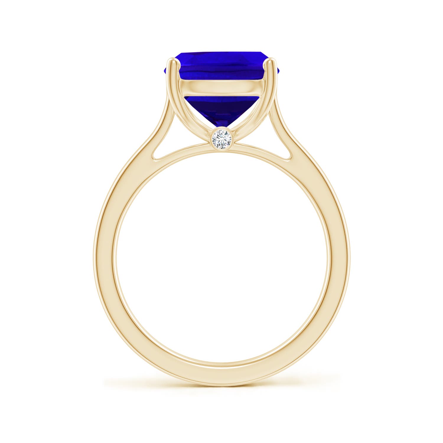 AAAA - Tanzanite / 3.83 CT / 14 KT Yellow Gold