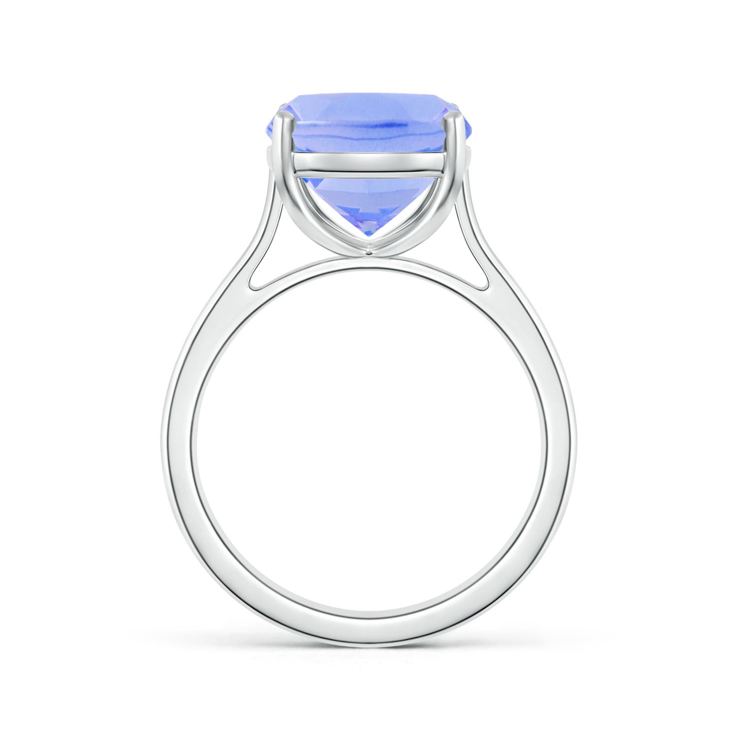 A - Tanzanite / 4.54 CT / 14 KT White Gold