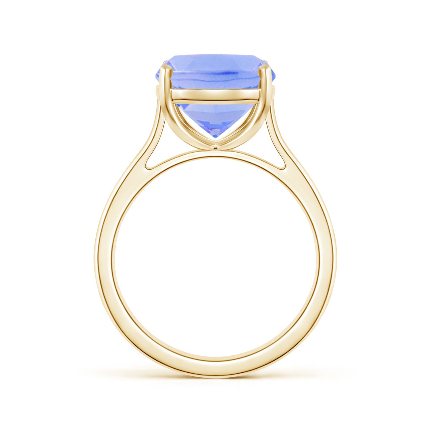 A - Tanzanite / 4.54 CT / 14 KT Yellow Gold