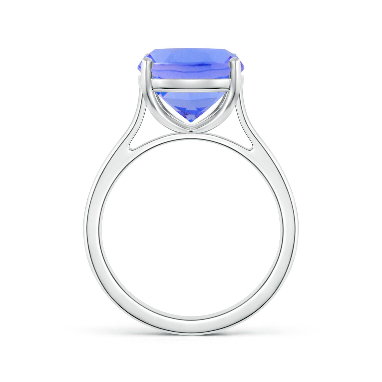 AA - Tanzanite / 4.54 CT / 14 KT White Gold