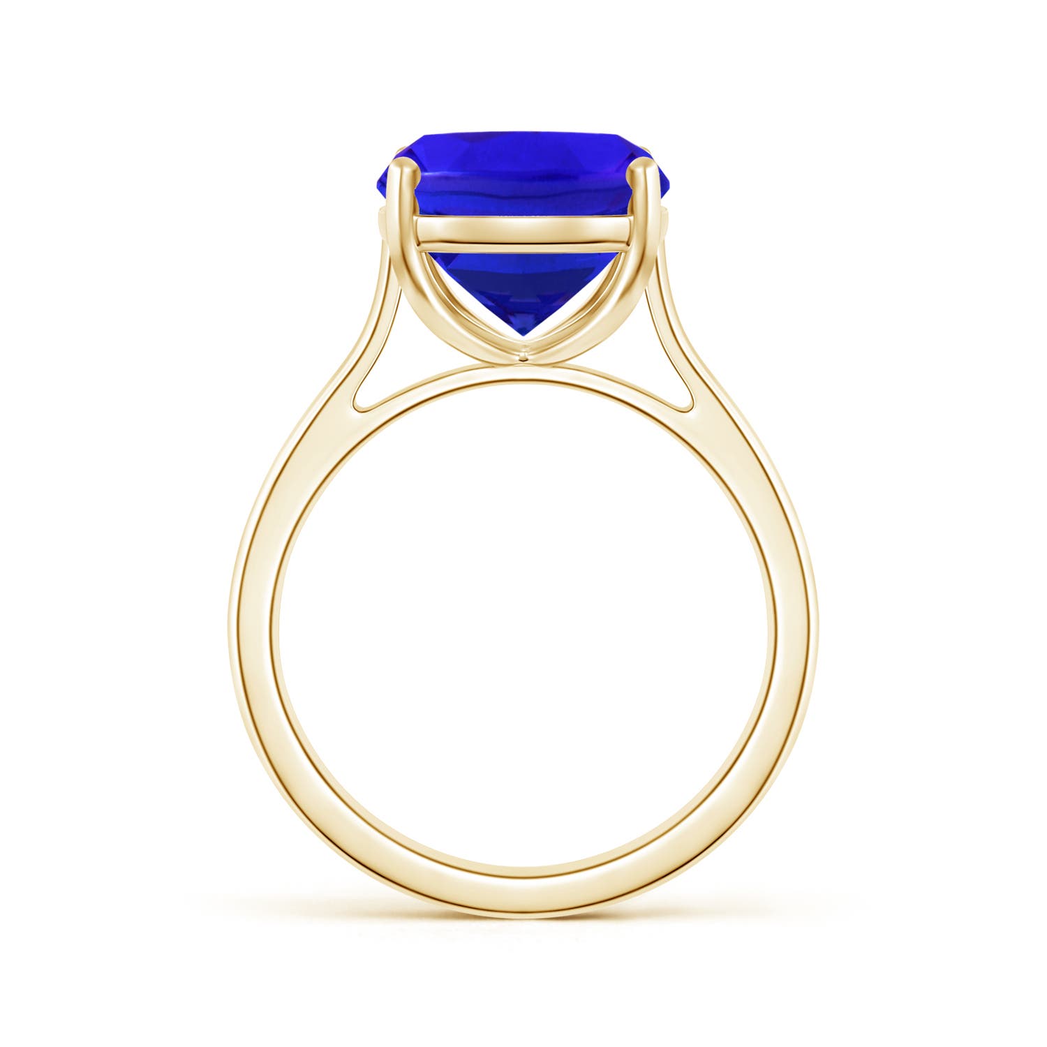 AAA - Tanzanite / 4.54 CT / 14 KT Yellow Gold