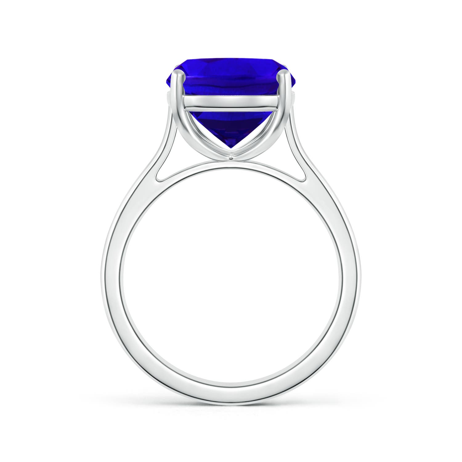 AAAA - Tanzanite / 4.54 CT / 14 KT White Gold