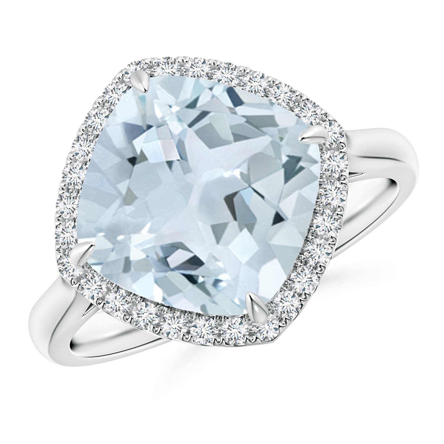 A - Aquamarine / 3.72 CT / 14 KT White Gold