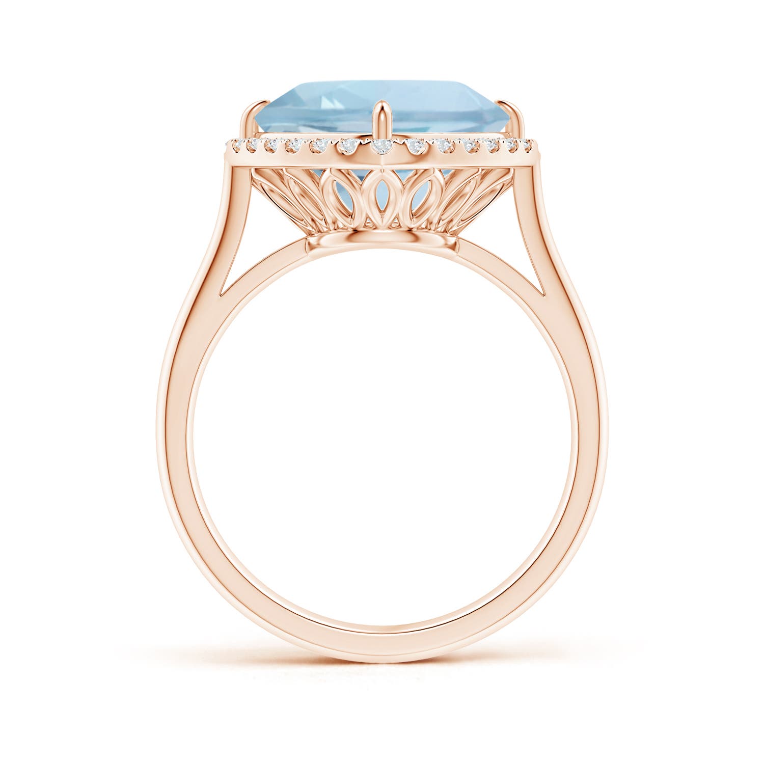 AA - Aquamarine / 3.72 CT / 14 KT Rose Gold