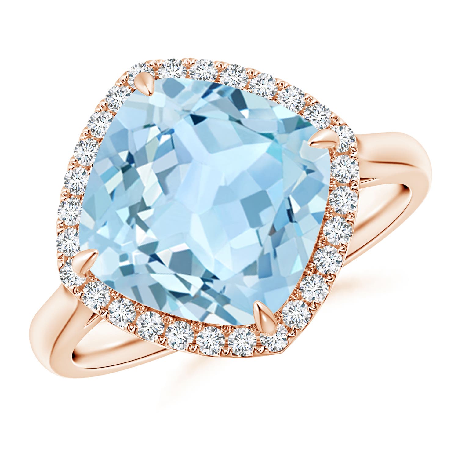 AAA - Aquamarine / 3.72 CT / 14 KT Rose Gold