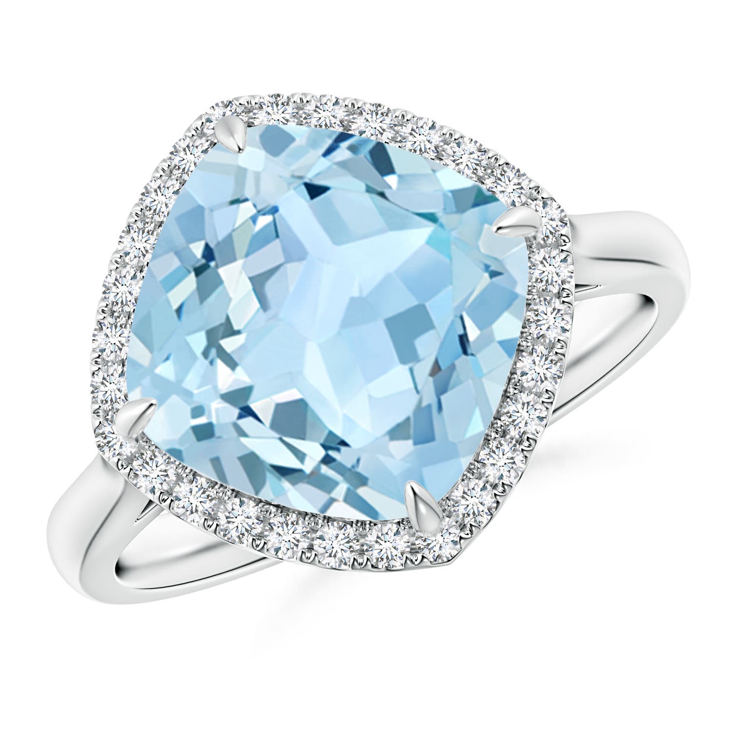 AAA - Aquamarine / 3.72 CT / 14 KT White Gold