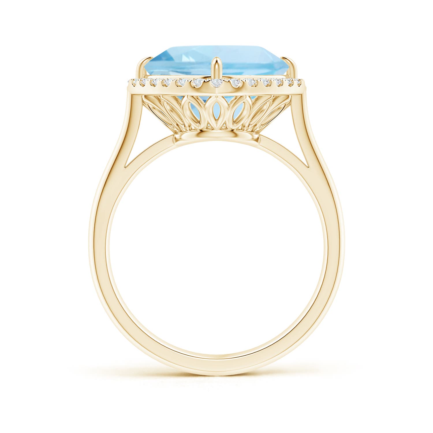 AAA - Aquamarine / 3.72 CT / 14 KT Yellow Gold