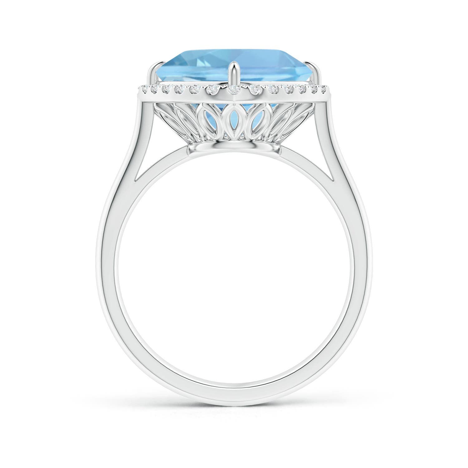 AAAA - Aquamarine / 3.72 CT / 14 KT White Gold