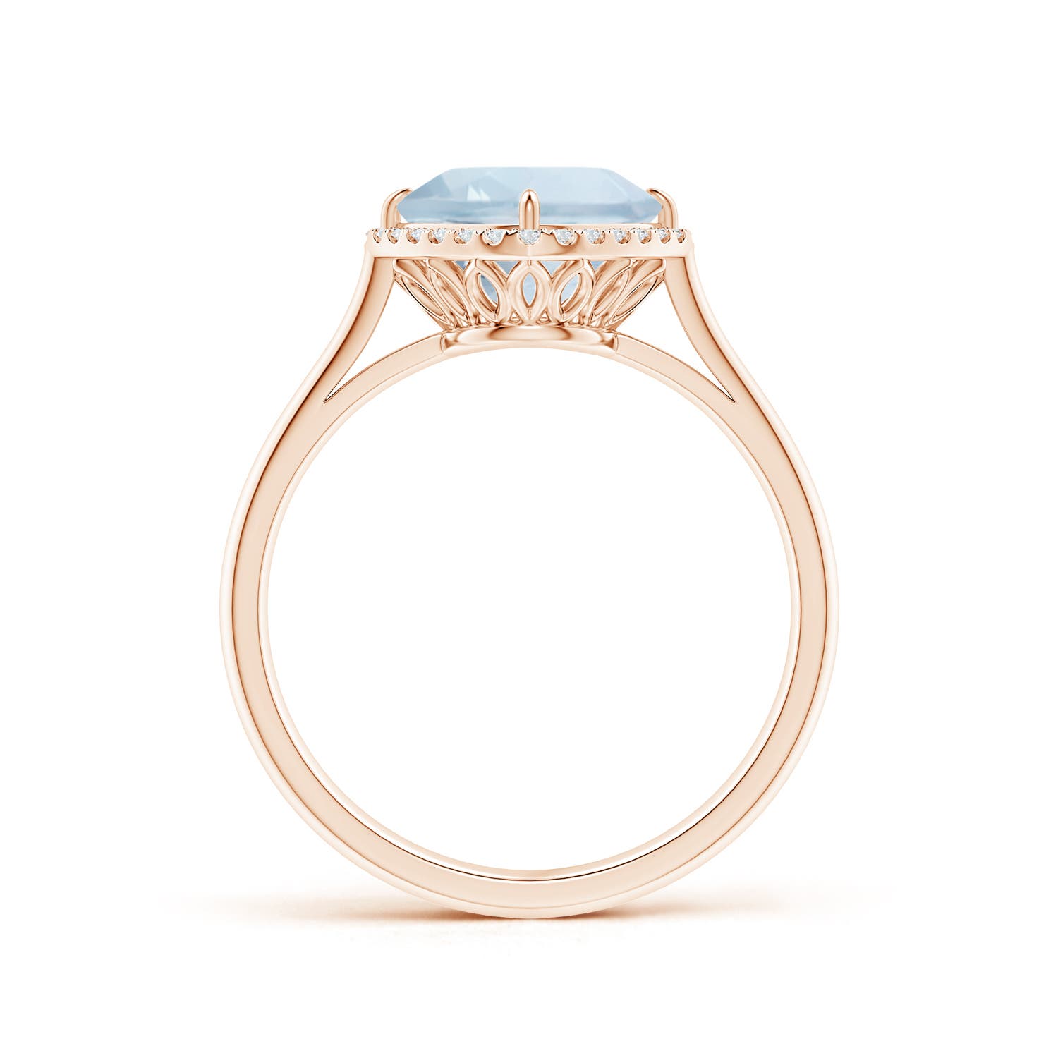 A - Aquamarine / 2.09 CT / 14 KT Rose Gold