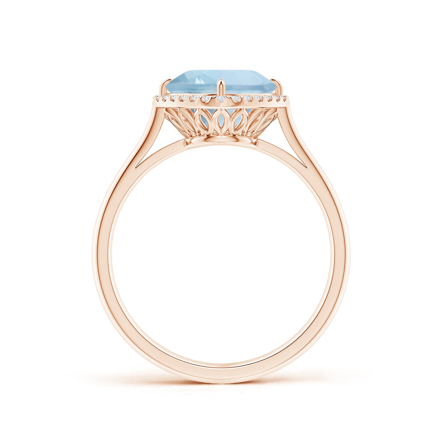 AA - Aquamarine / 2.09 CT / 14 KT Rose Gold