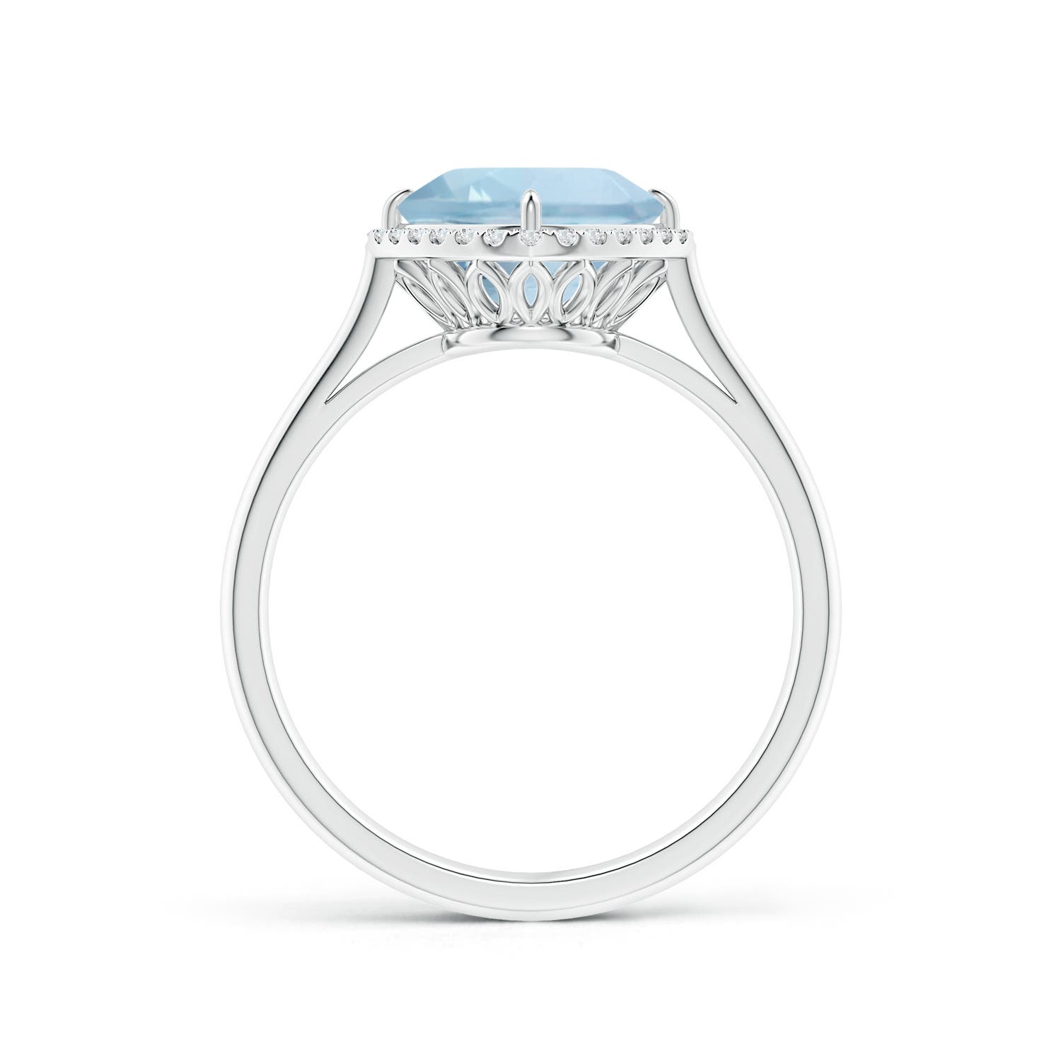 AA - Aquamarine / 2.09 CT / 14 KT White Gold