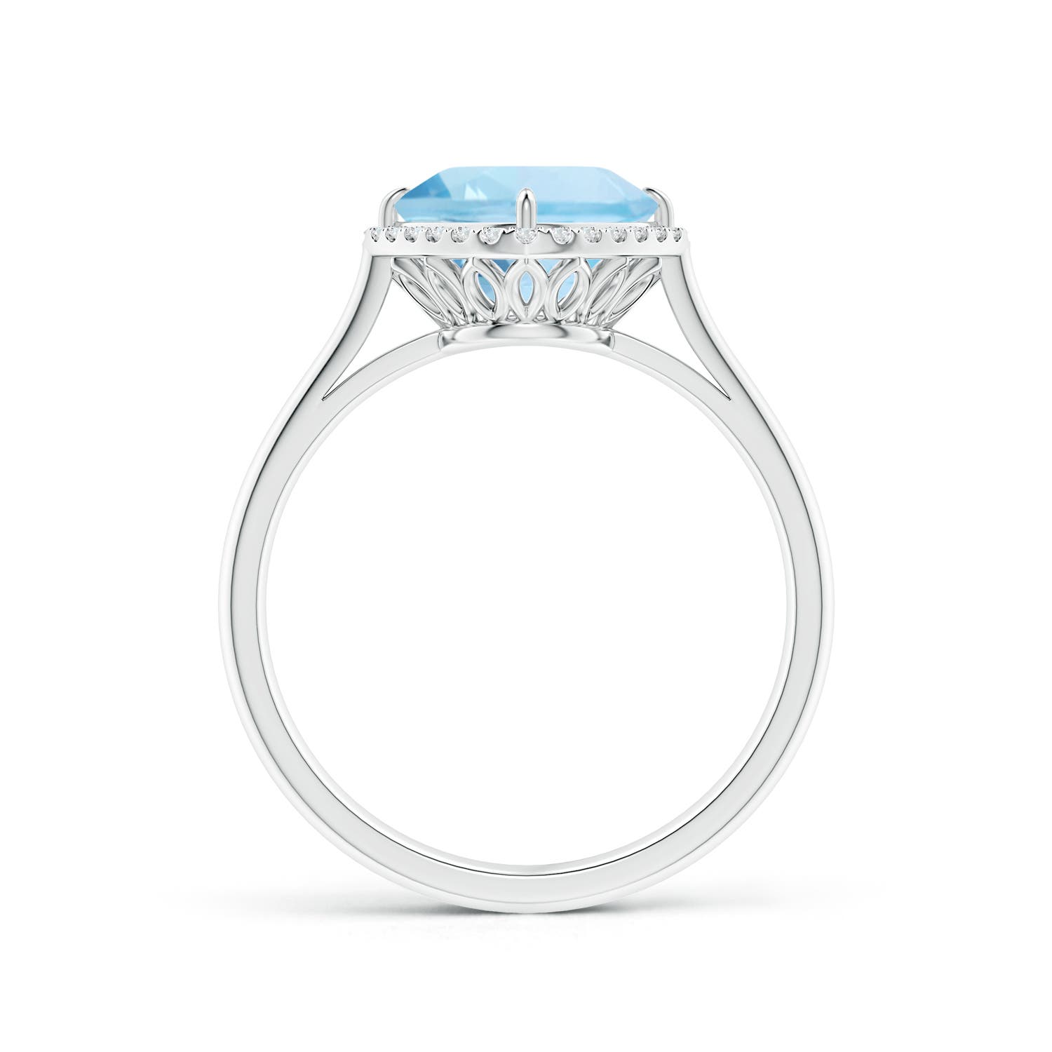 AAA - Aquamarine / 2.09 CT / 14 KT White Gold