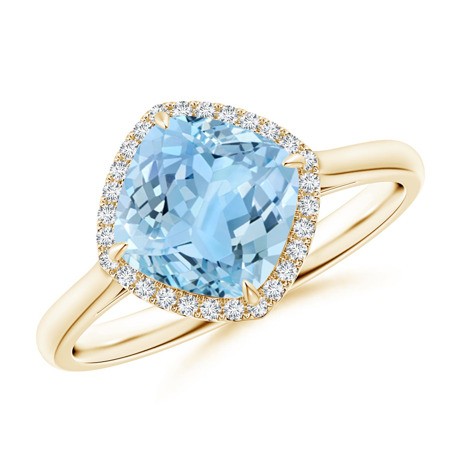 AAAA - Aquamarine / 2.09 CT / 14 KT Yellow Gold