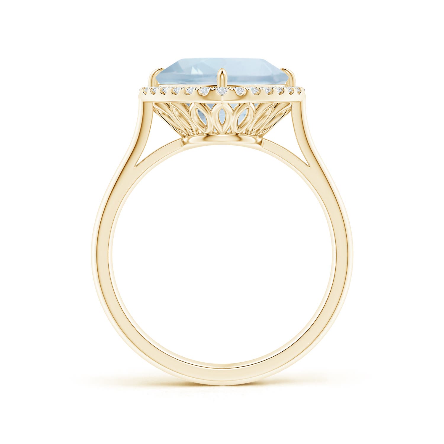 A - Aquamarine / 2.87 CT / 14 KT Yellow Gold