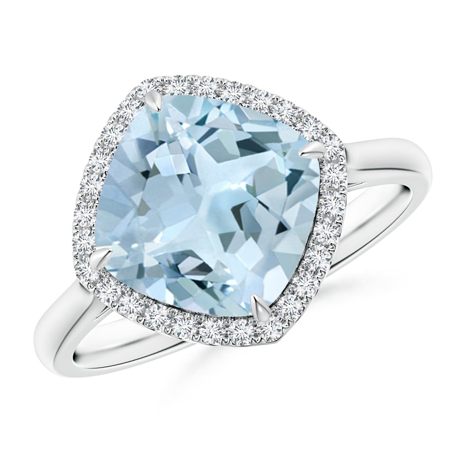 AA - Aquamarine / 2.87 CT / 14 KT White Gold