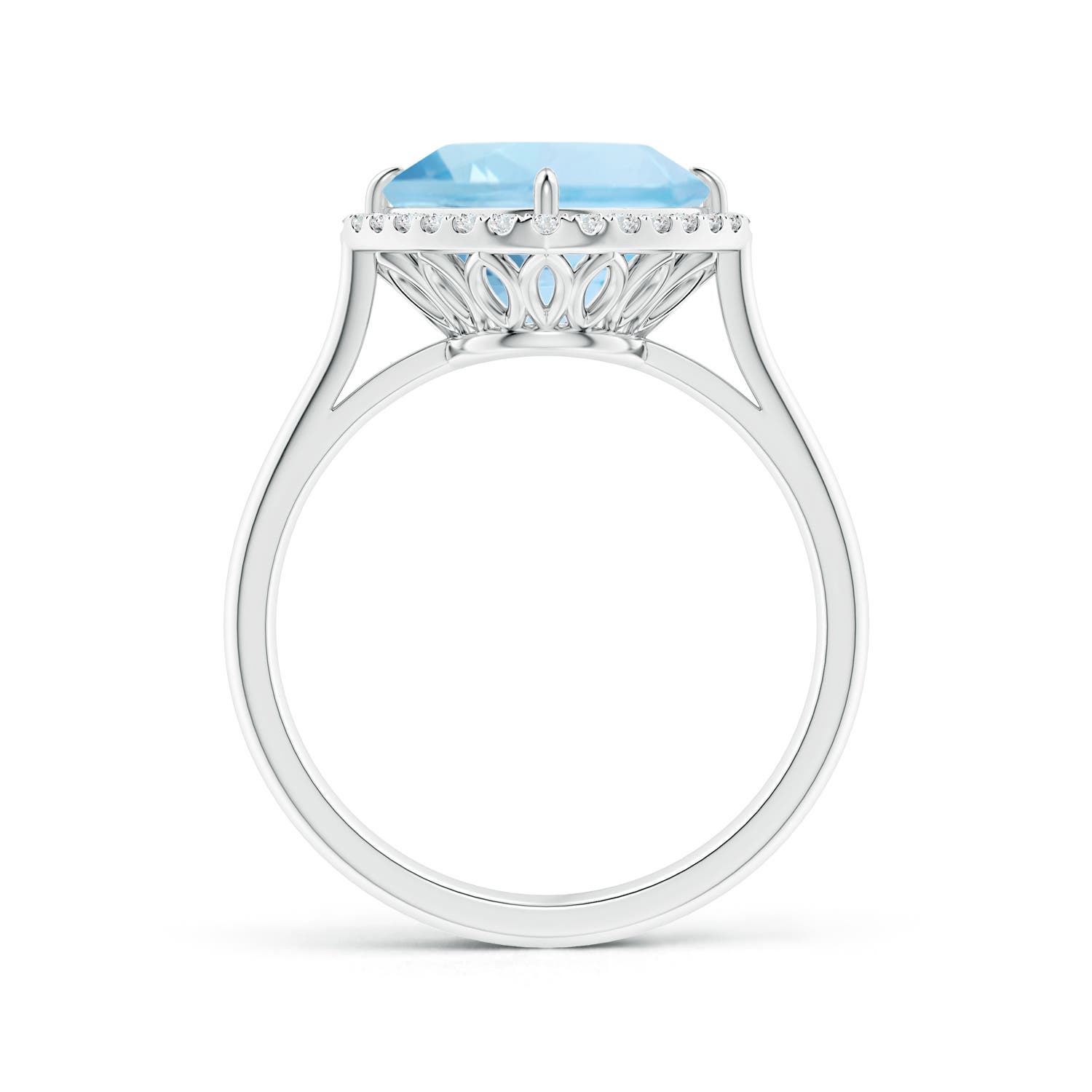 AAA - Aquamarine / 2.87 CT / 14 KT White Gold