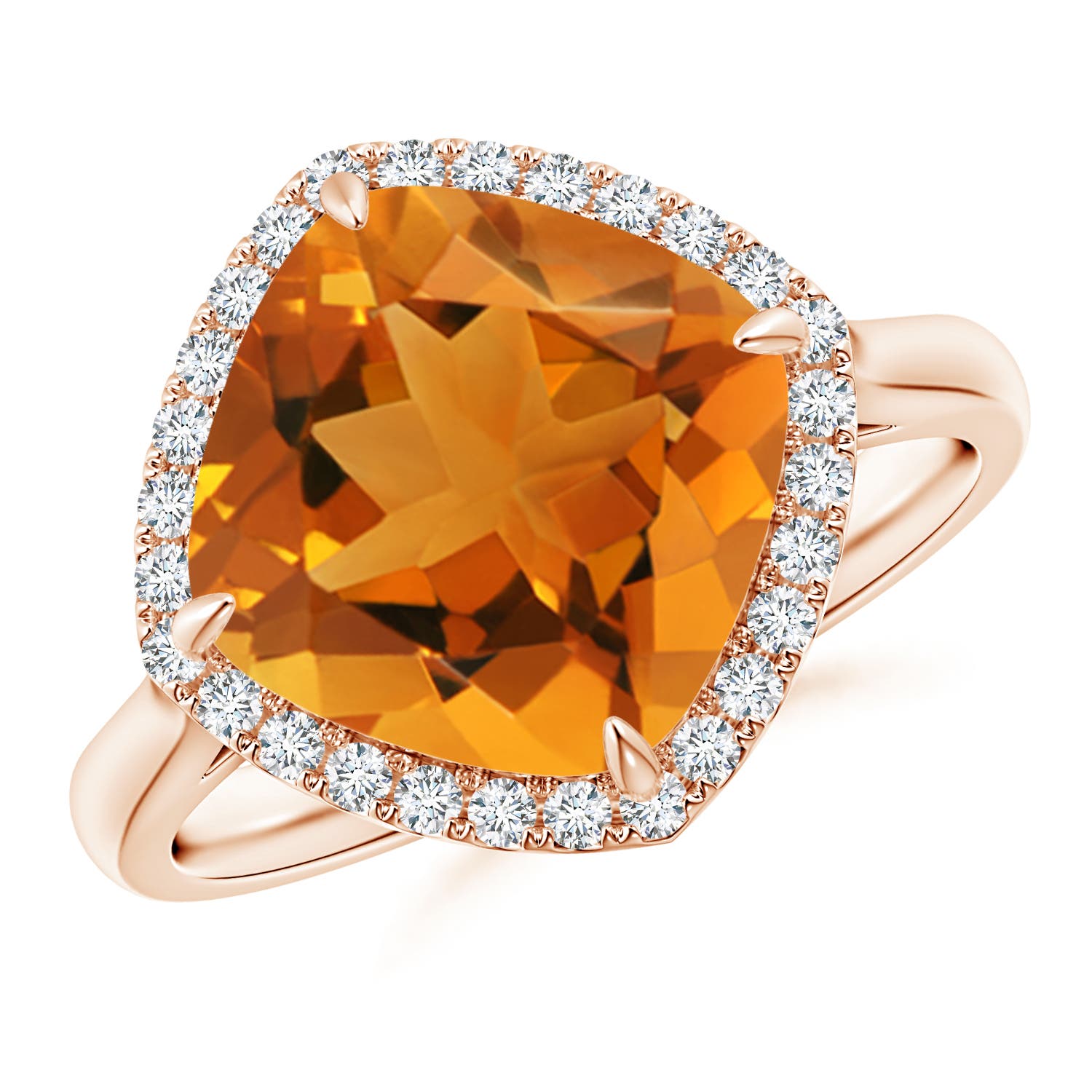 AAA - Citrine / 3.67 CT / 14 KT Rose Gold