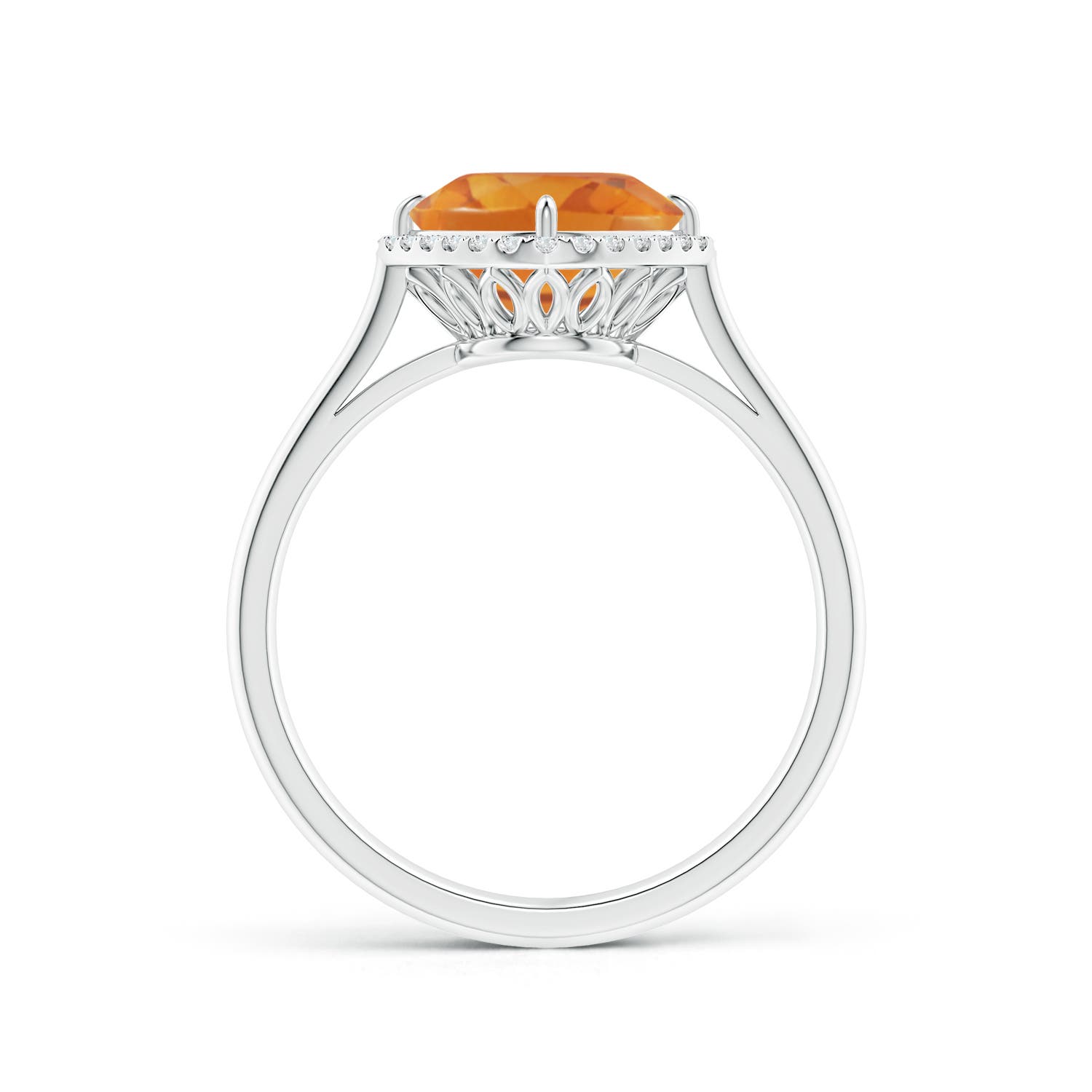 AA - Citrine / 2.04 CT / 14 KT White Gold