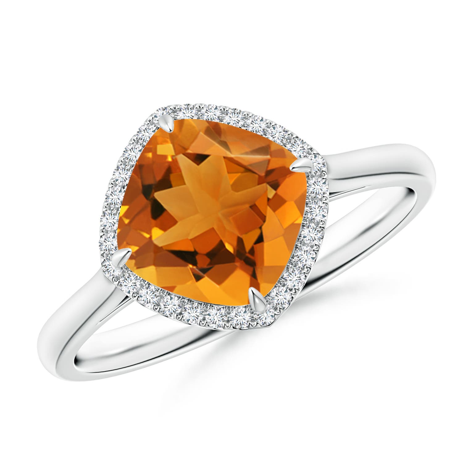 AAA - Citrine / 2.04 CT / 14 KT White Gold