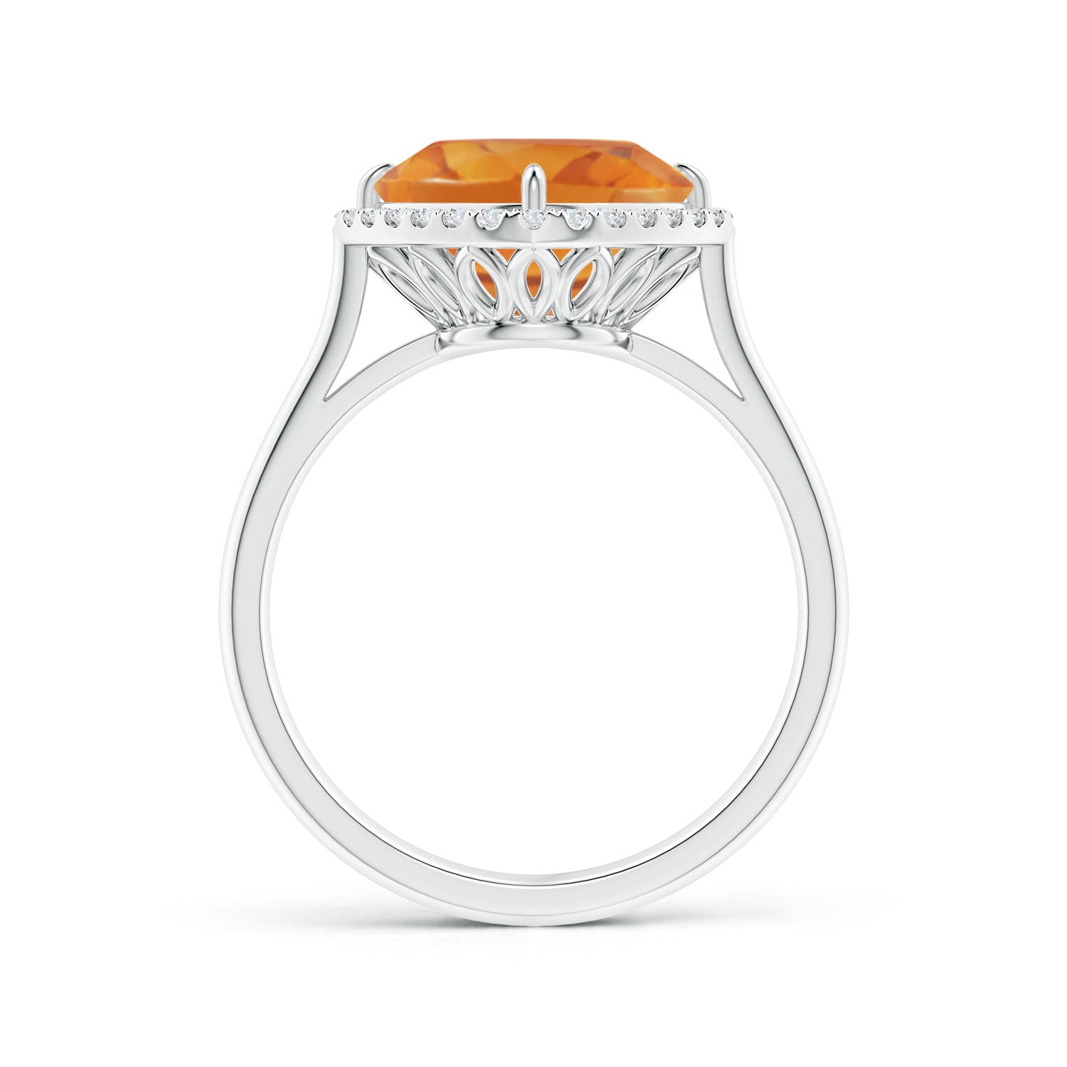 AA - Citrine / 2.72 CT / 14 KT White Gold