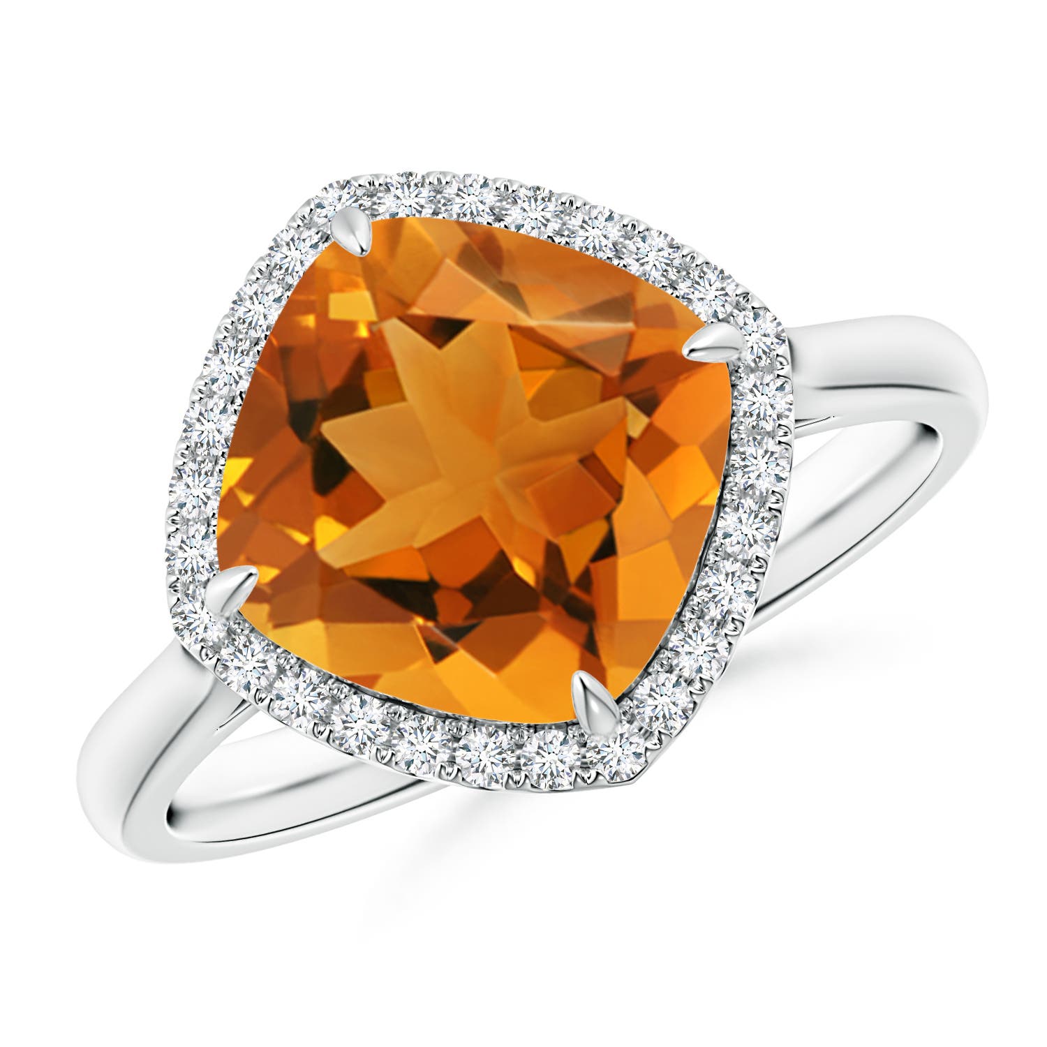 AAA - Citrine / 2.72 CT / 14 KT White Gold