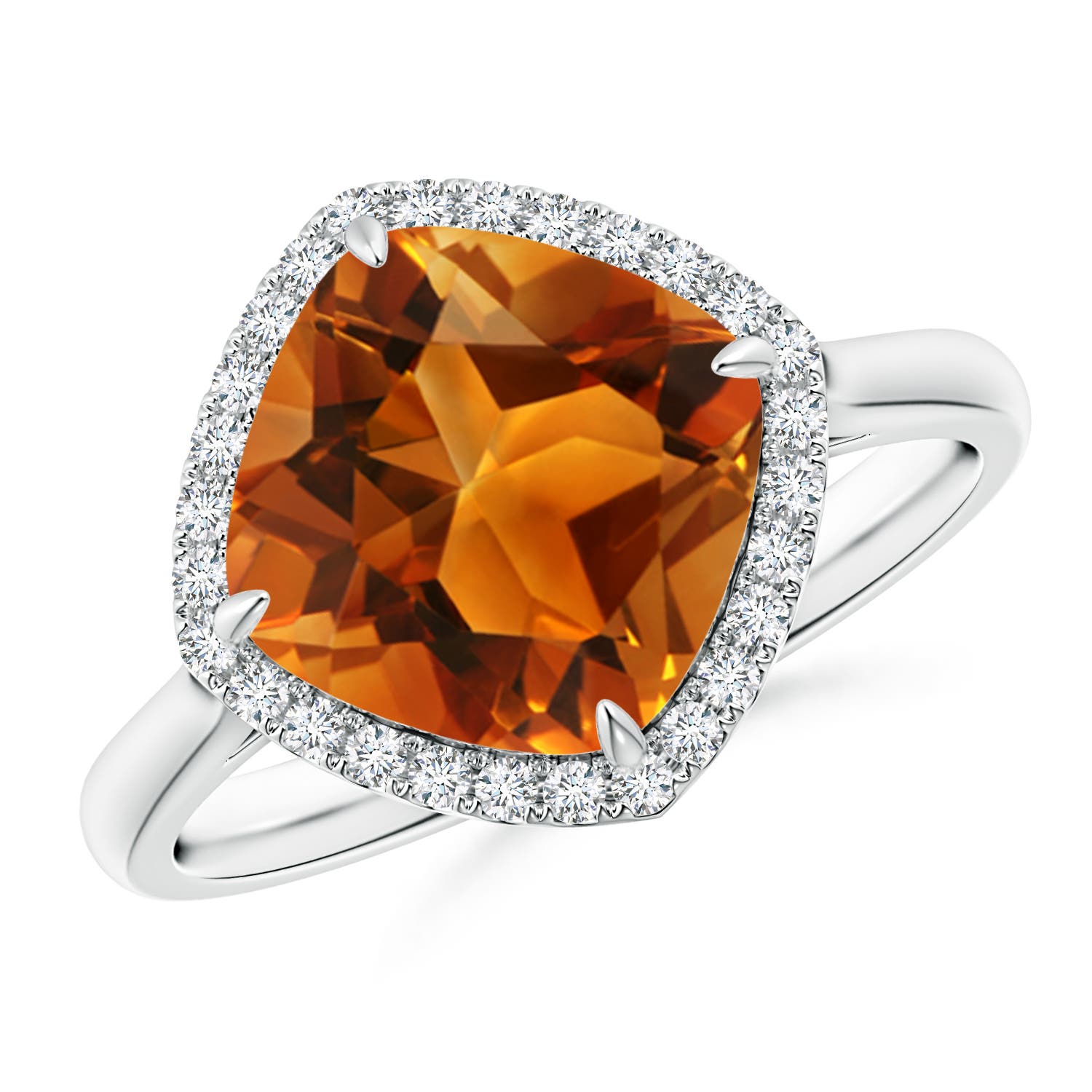 AAAA - Citrine / 2.72 CT / 14 KT White Gold