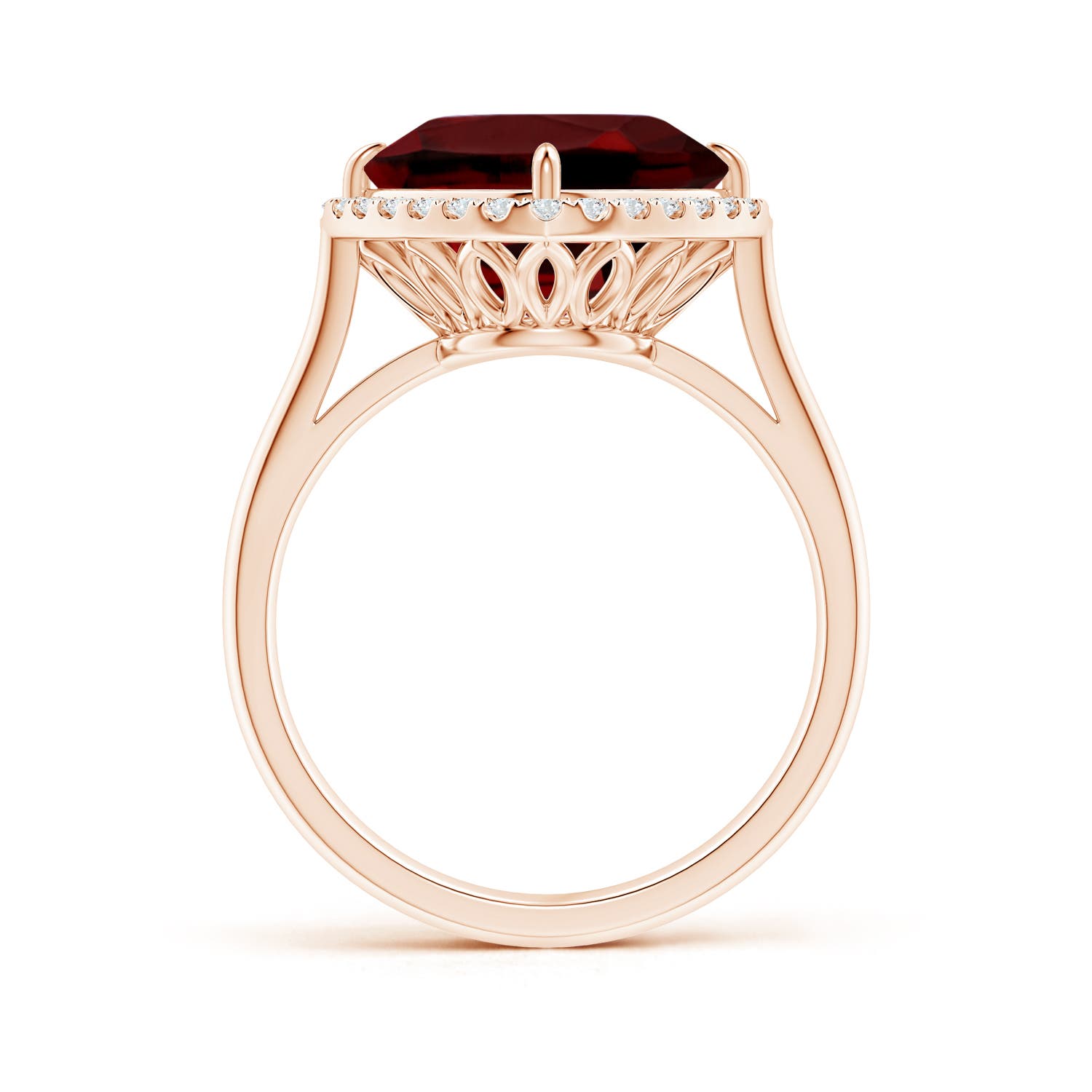 AAAA - Garnet / 4.42 CT / 14 KT Rose Gold