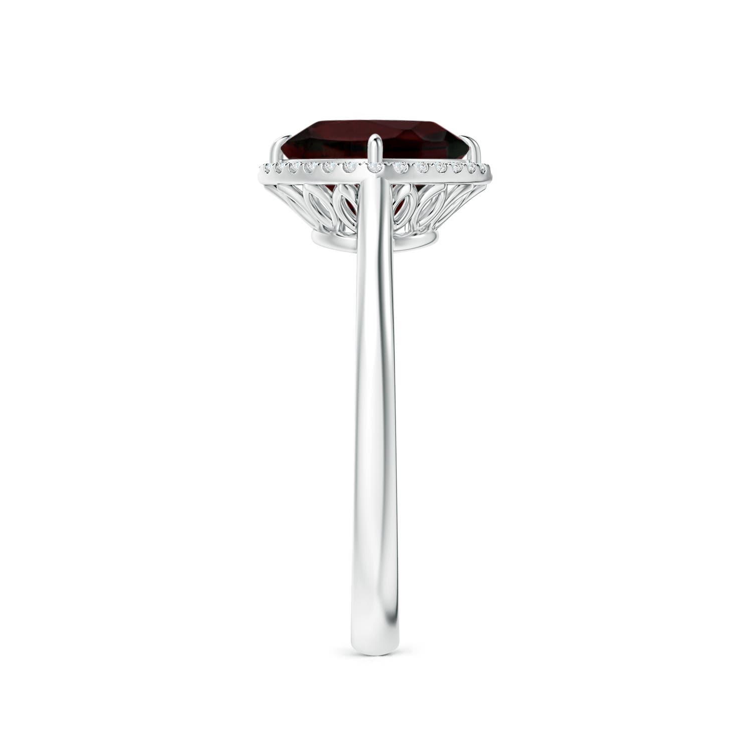 A - Garnet / 2.64 CT / 14 KT White Gold