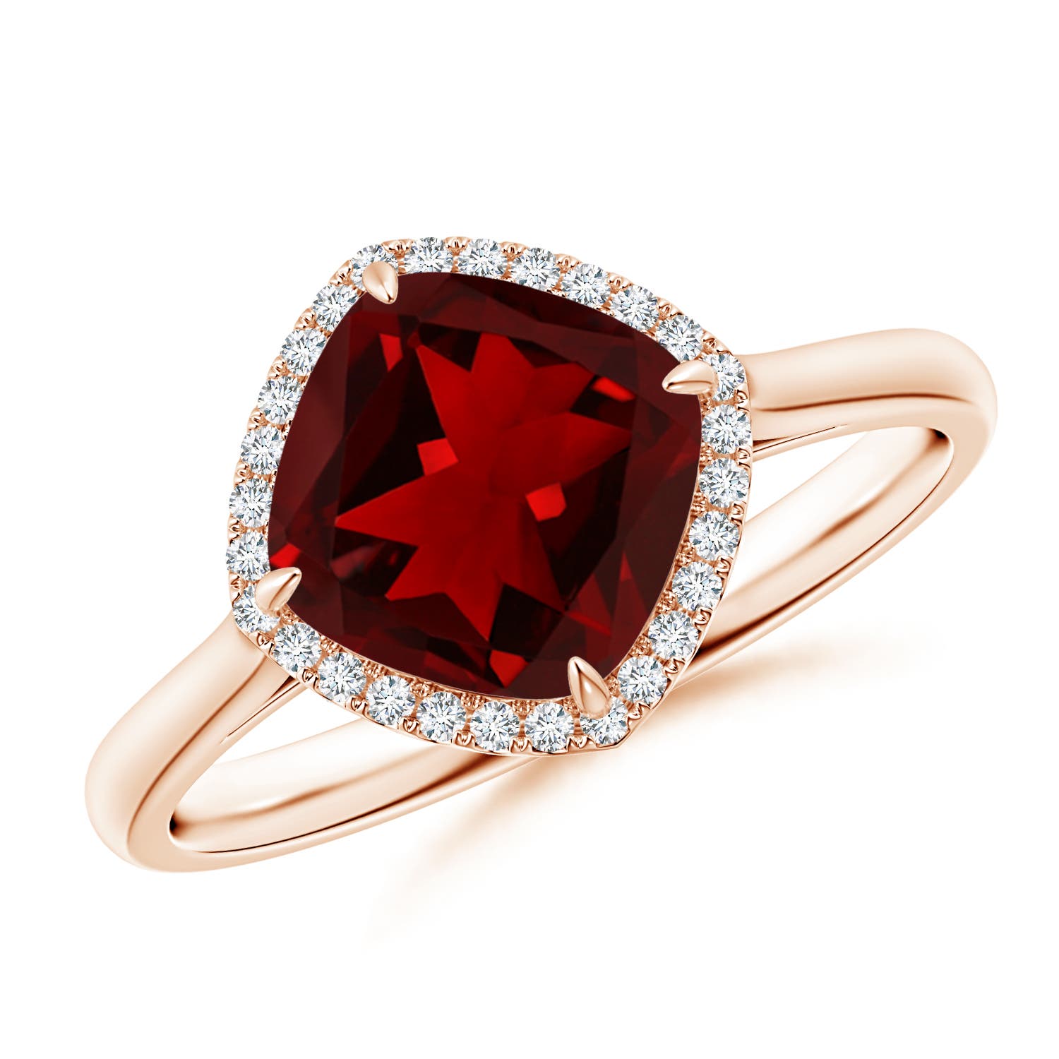 AAAA - Garnet / 2.64 CT / 14 KT Rose Gold