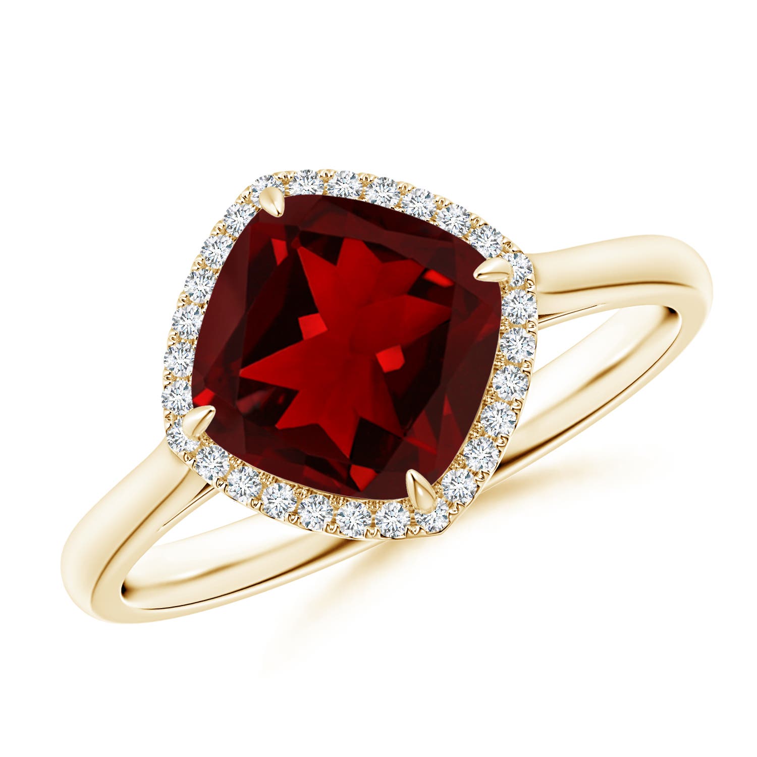 AAAA - Garnet / 2.64 CT / 14 KT Yellow Gold